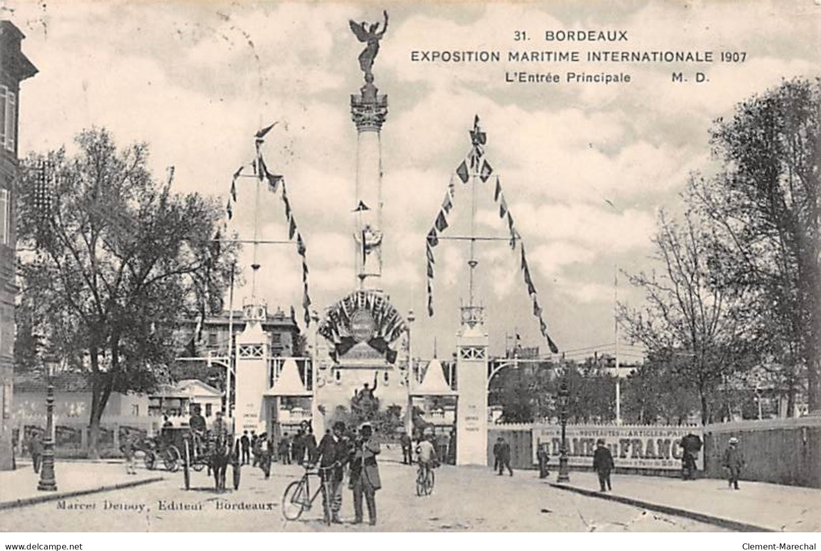 BORDEAUX - Exposition Maritime Internationale 1907 - L'Entrée Principale - Très Bon état - Bordeaux