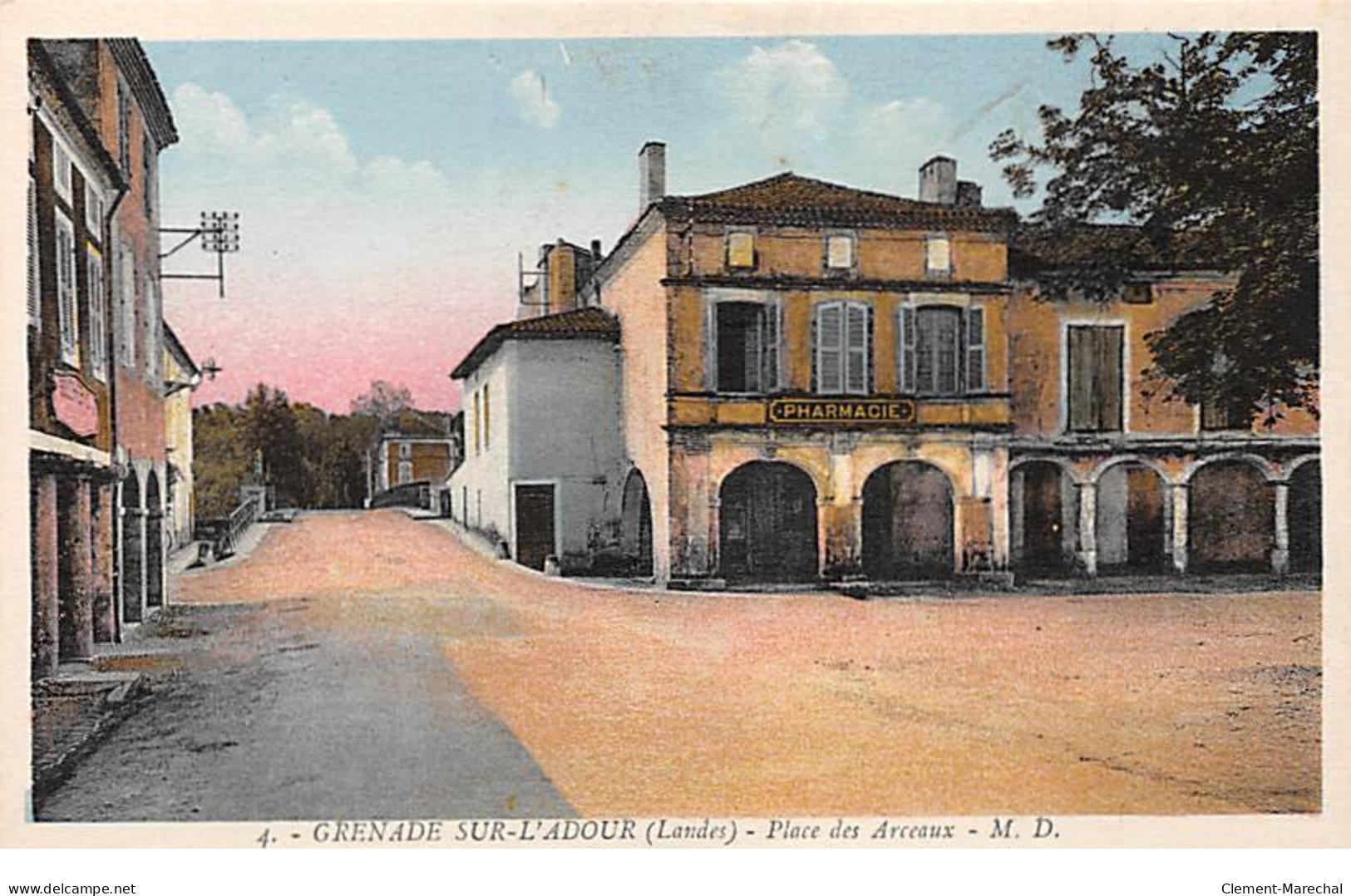 GRENADE SUR L'ADOUR - Place Des Arceaux - Très Bon état - Sonstige & Ohne Zuordnung