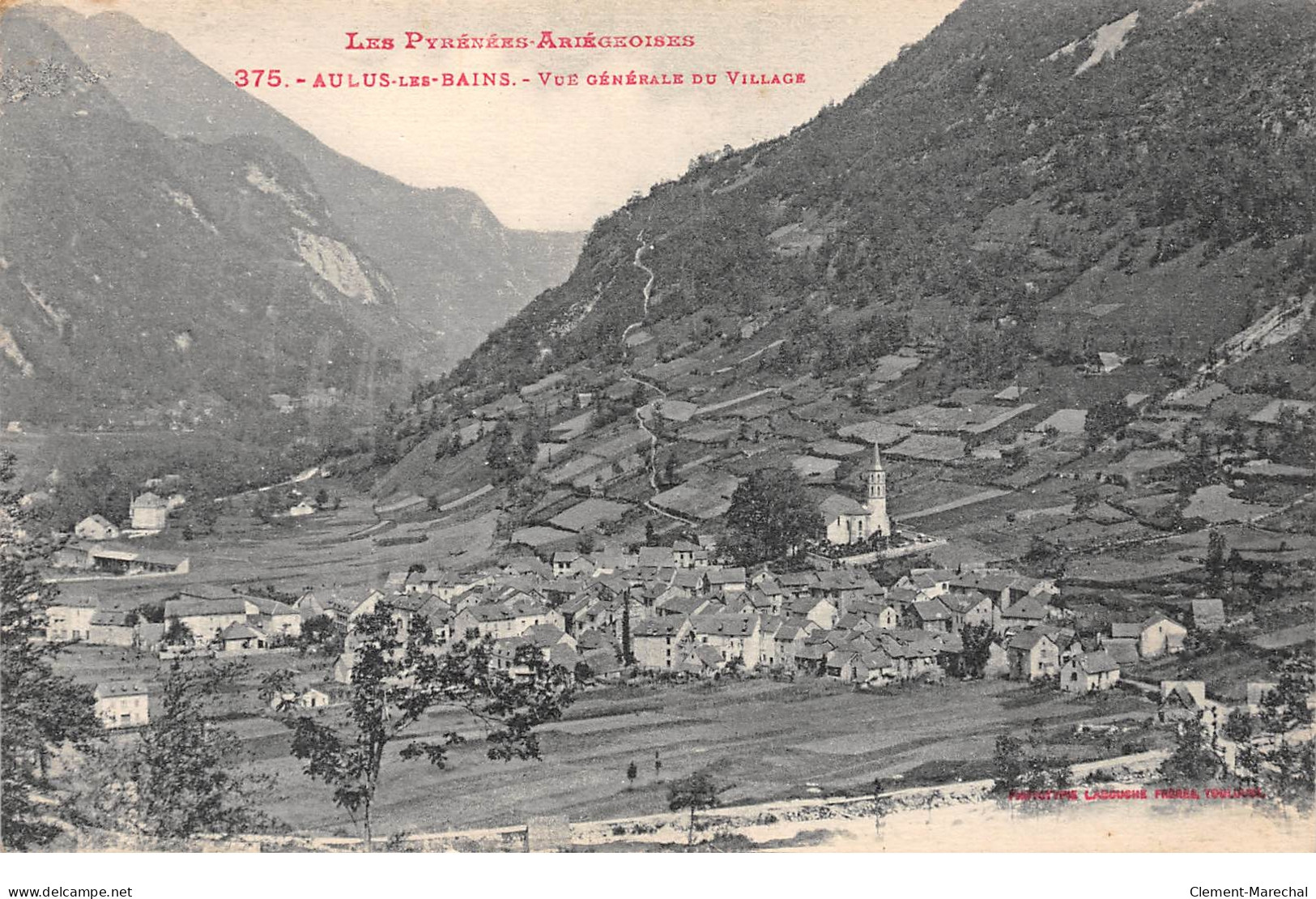 AULUS LES BAINS - Vue Générale Du Village - Très Bon état - Sonstige & Ohne Zuordnung