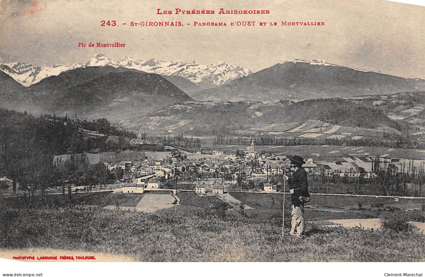 SAINT GIRONNAIS - Panorama D'Oust Et Le Montvallier - Très Bon état - Saint Girons