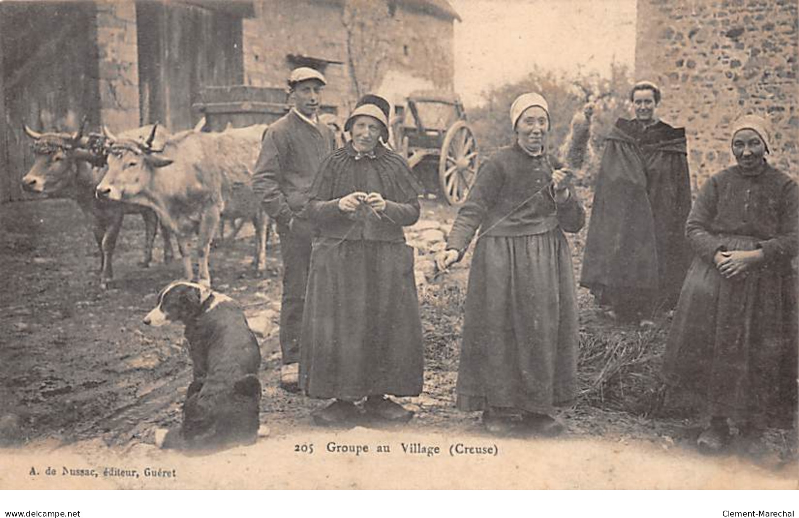 Creuse - Groupe Au Village - Très Bon état - Other & Unclassified