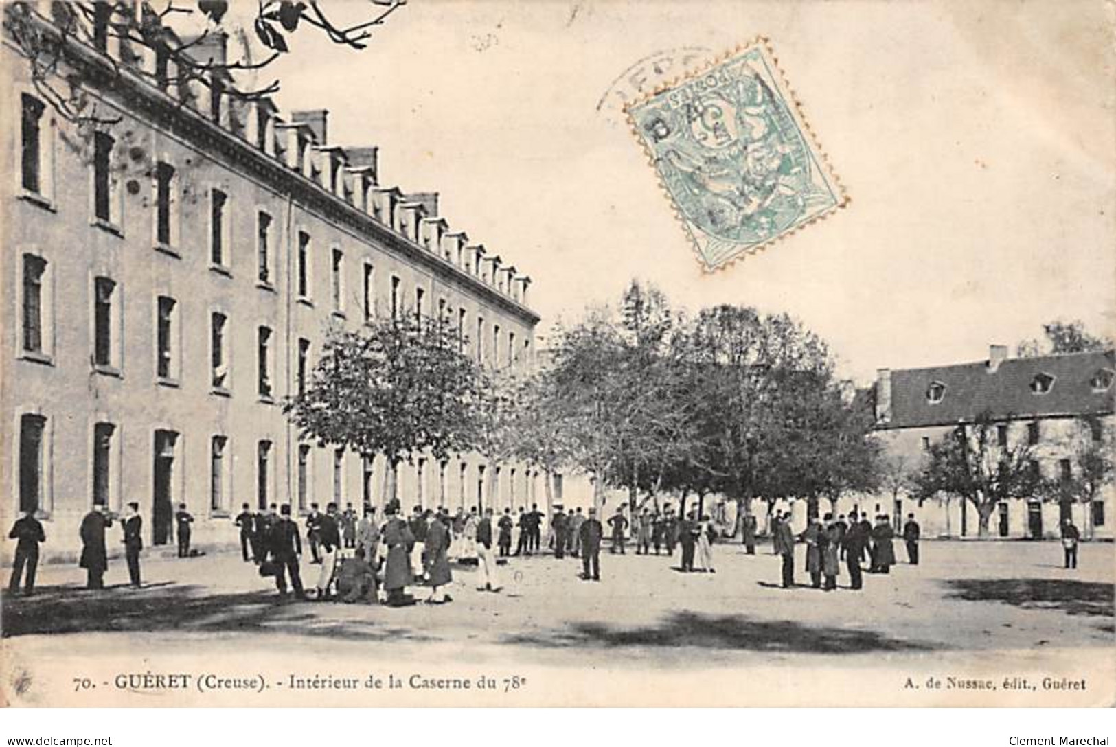 GUERET - Intérieur De La Caserne Du 78e - Très Bon état - Guéret