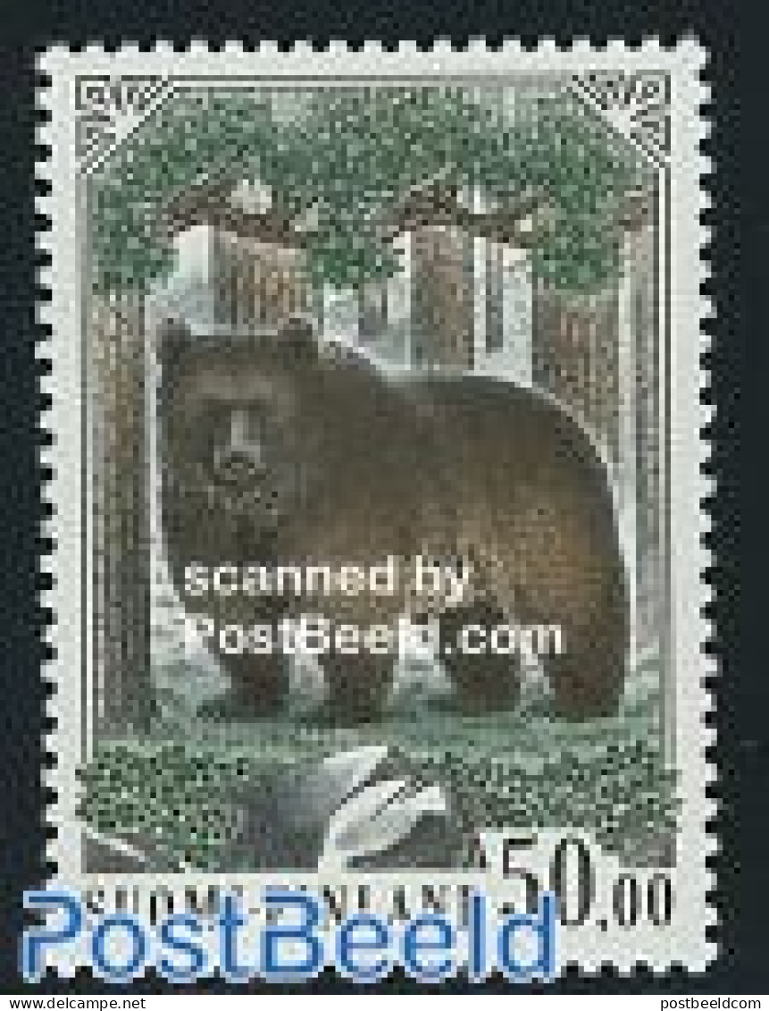 Finland 1989 Definitive, Bear 1v, Mint NH, Nature - Animals (others & Mixed) - Bears - Nuovi