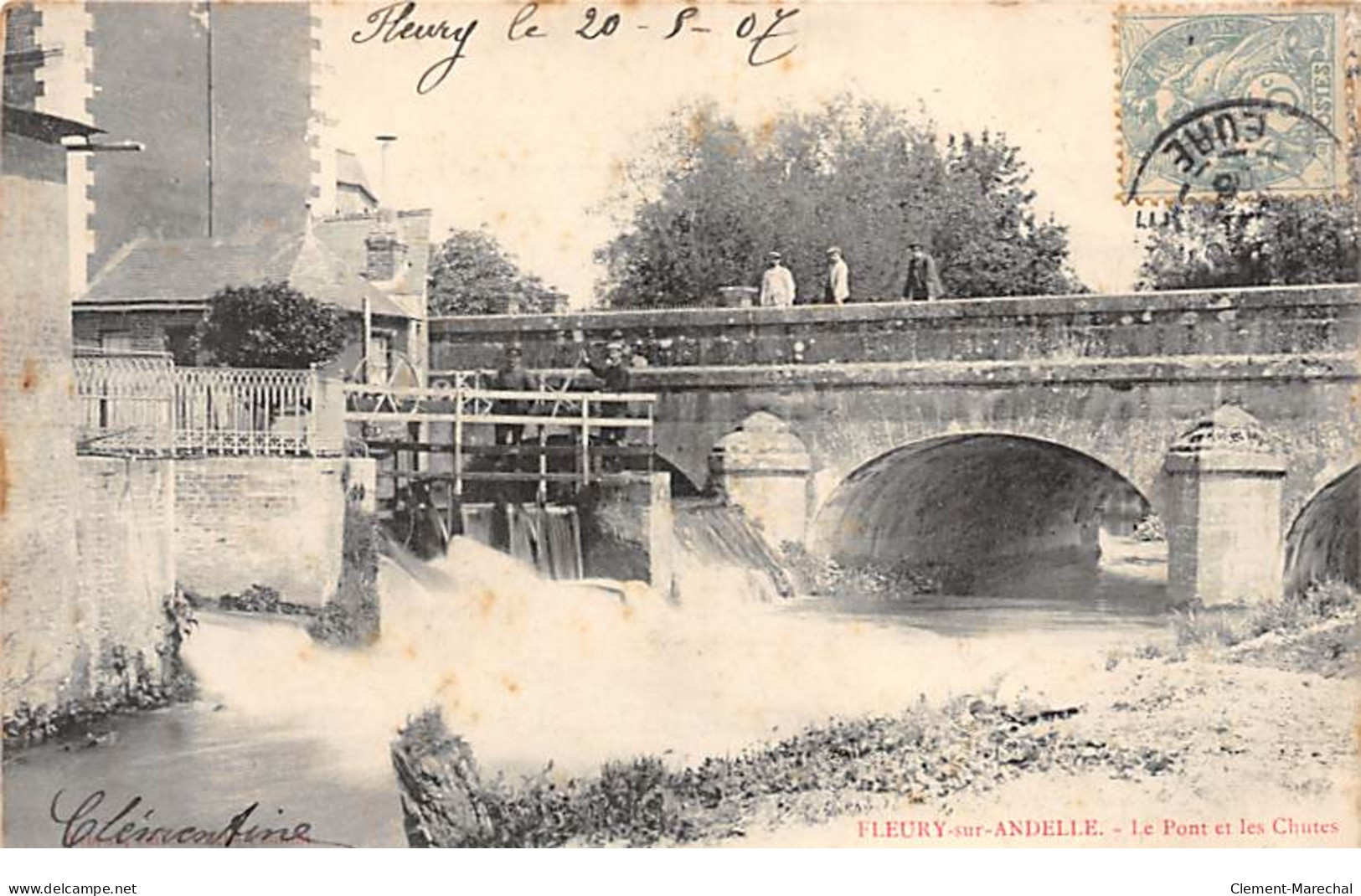 FLEURY SUR ANDELLE  - Le Pont Et Les Chutes - Très Bon état - Altri & Non Classificati