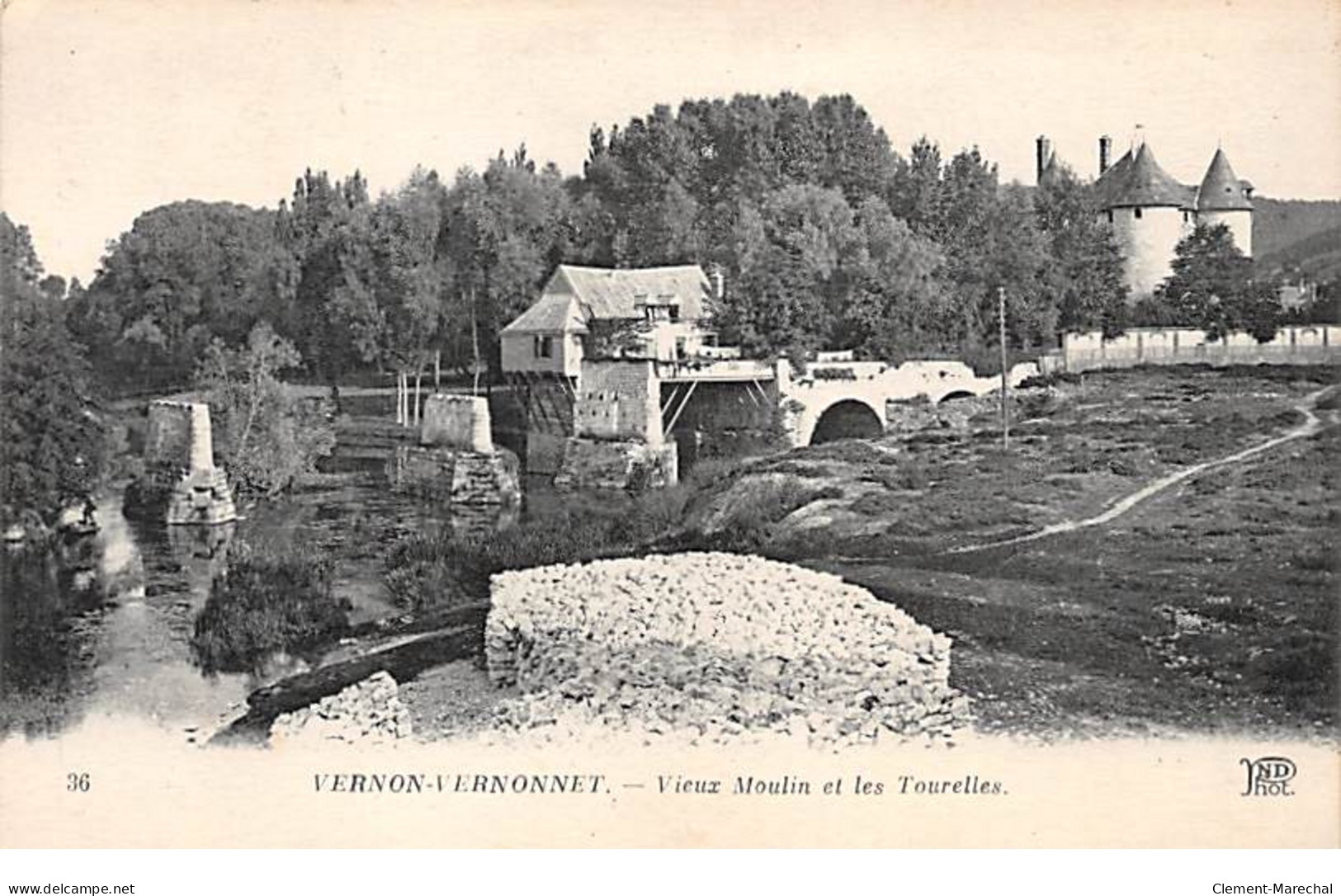 VERNON VERNONNET - Vieux Moulin Et Les Tourelles - Très Bon état - Vernon