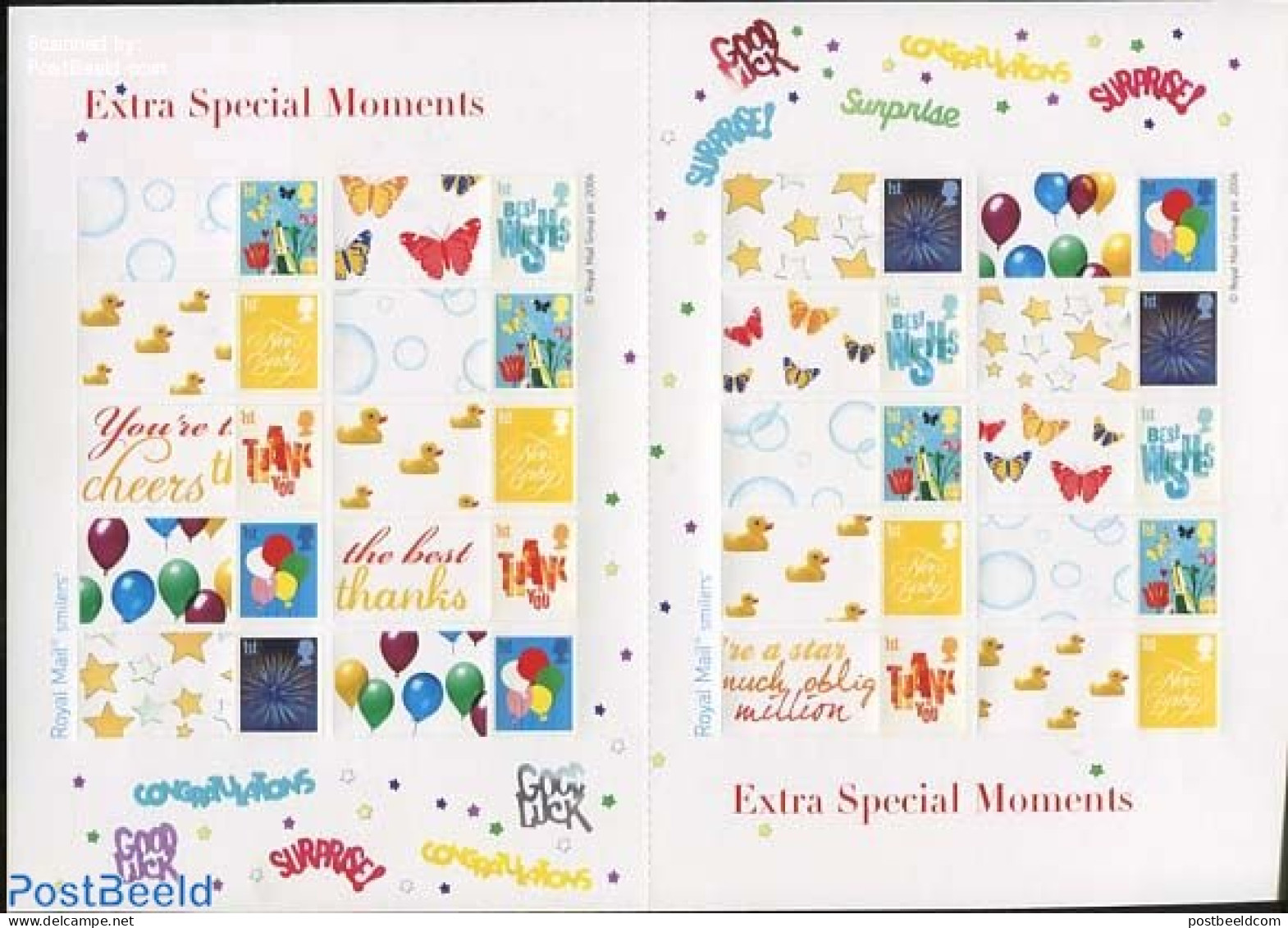 Great Britain 2006 Extra Special Moments, Label Sheet, Mint NH, Nature - Butterflies - Ungebraucht