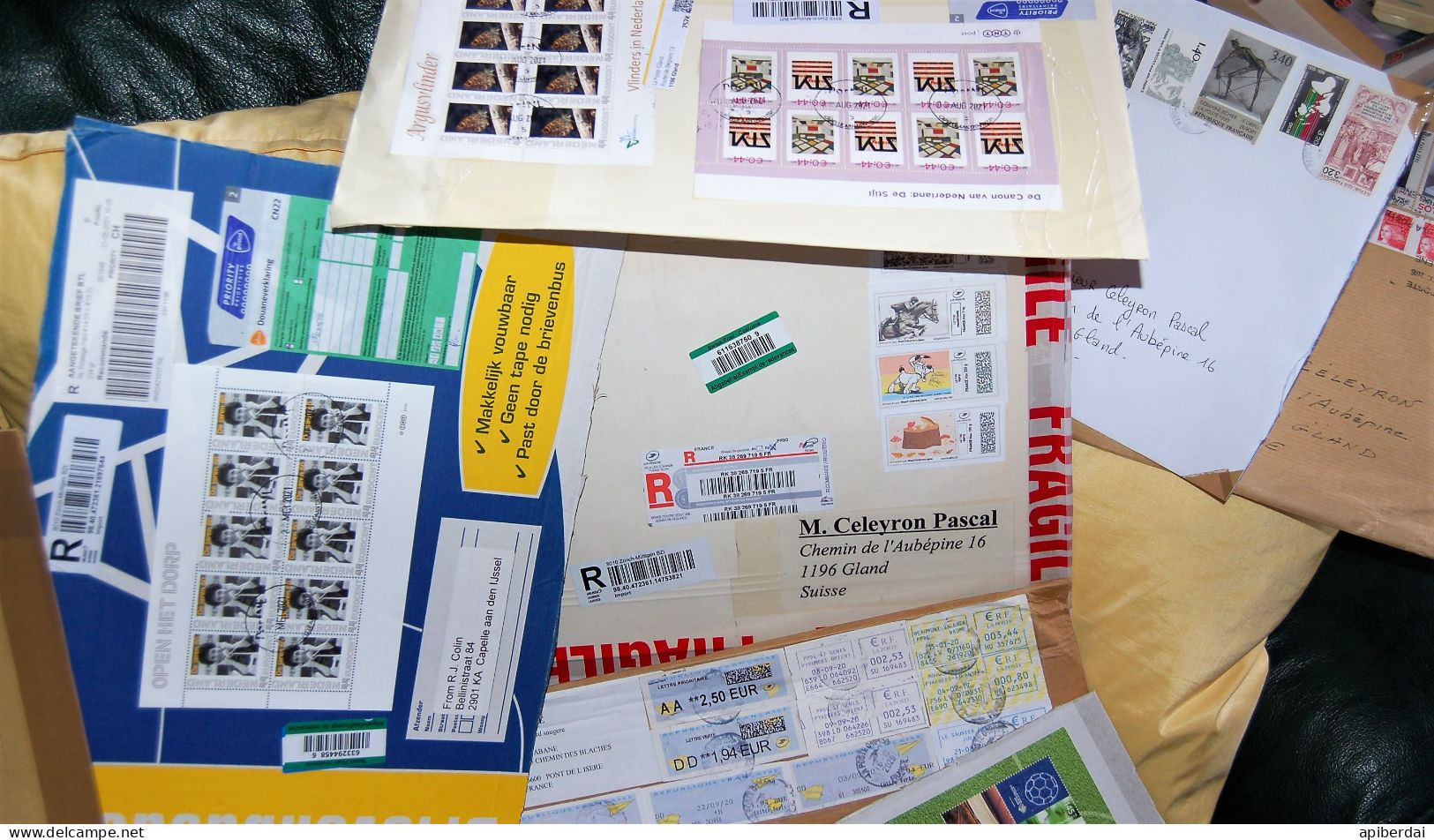 Gros Lot De Lettres Ayant Voyagées - Vrac (max 999 Timbres)