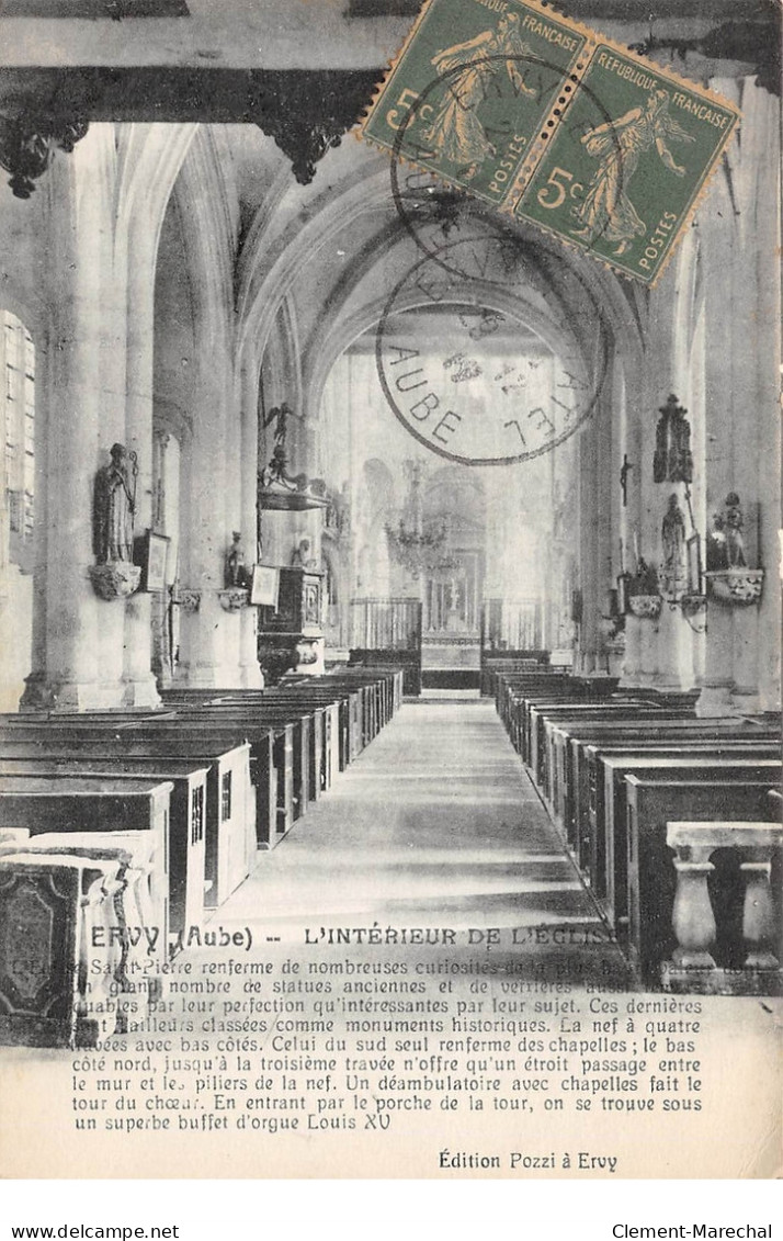 ERVY - L'Intérieur De L'Eglise - Très Bon état - Ervy-le-Chatel