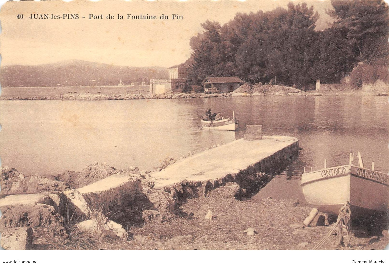 JUAN LES PINS - Port De La Fontaine Du Pin - Très Bon état - Juan-les-Pins