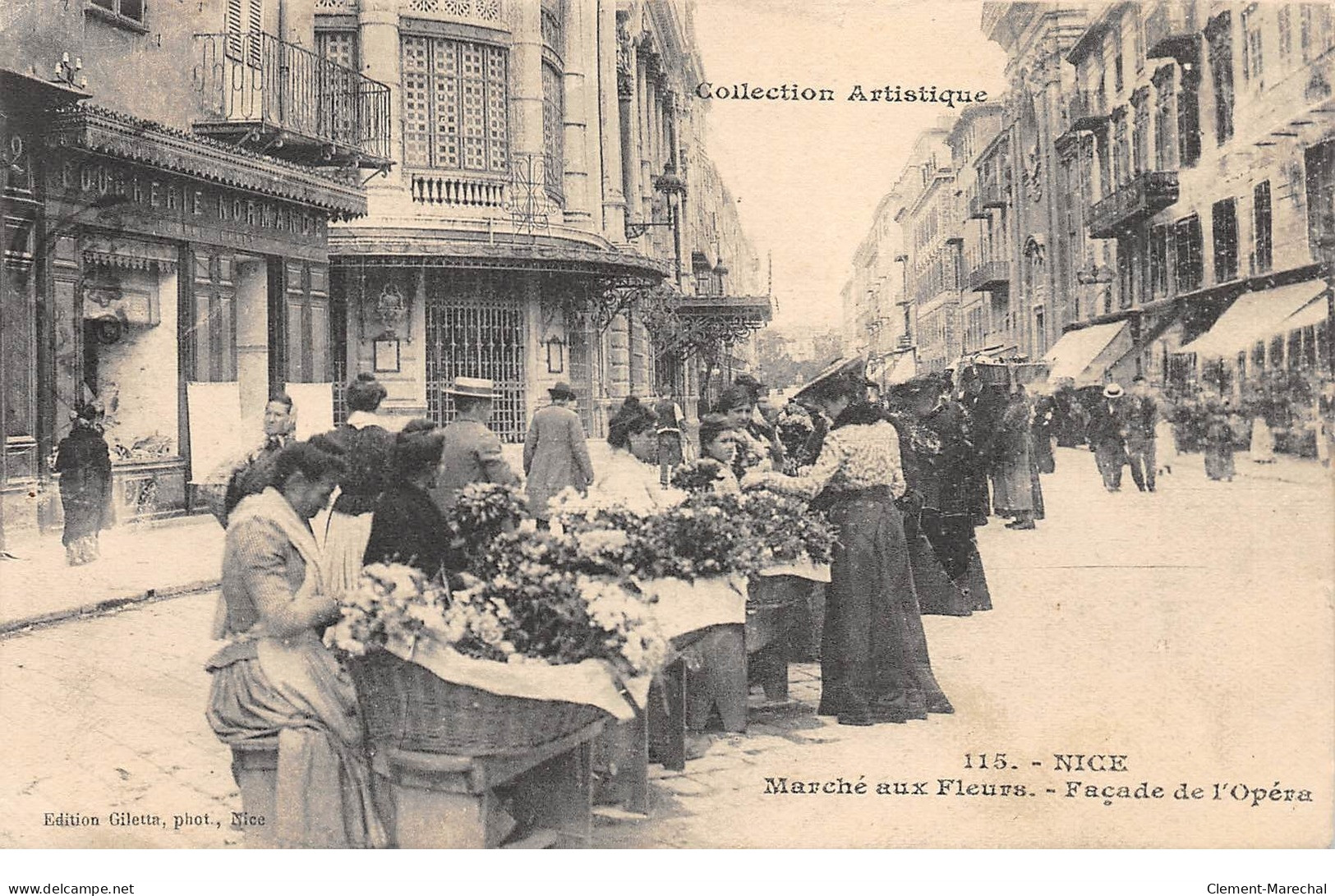 NICE - Marché Aux Fleurs - Façade De L'Opéra - Très Bon état - Markets, Festivals