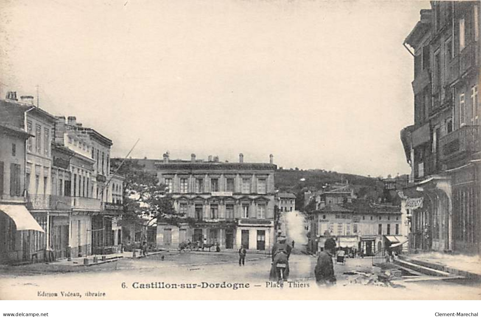 CASTILLON SUR DORDOGNE - Place Thiers - Très Bon état - Sonstige & Ohne Zuordnung