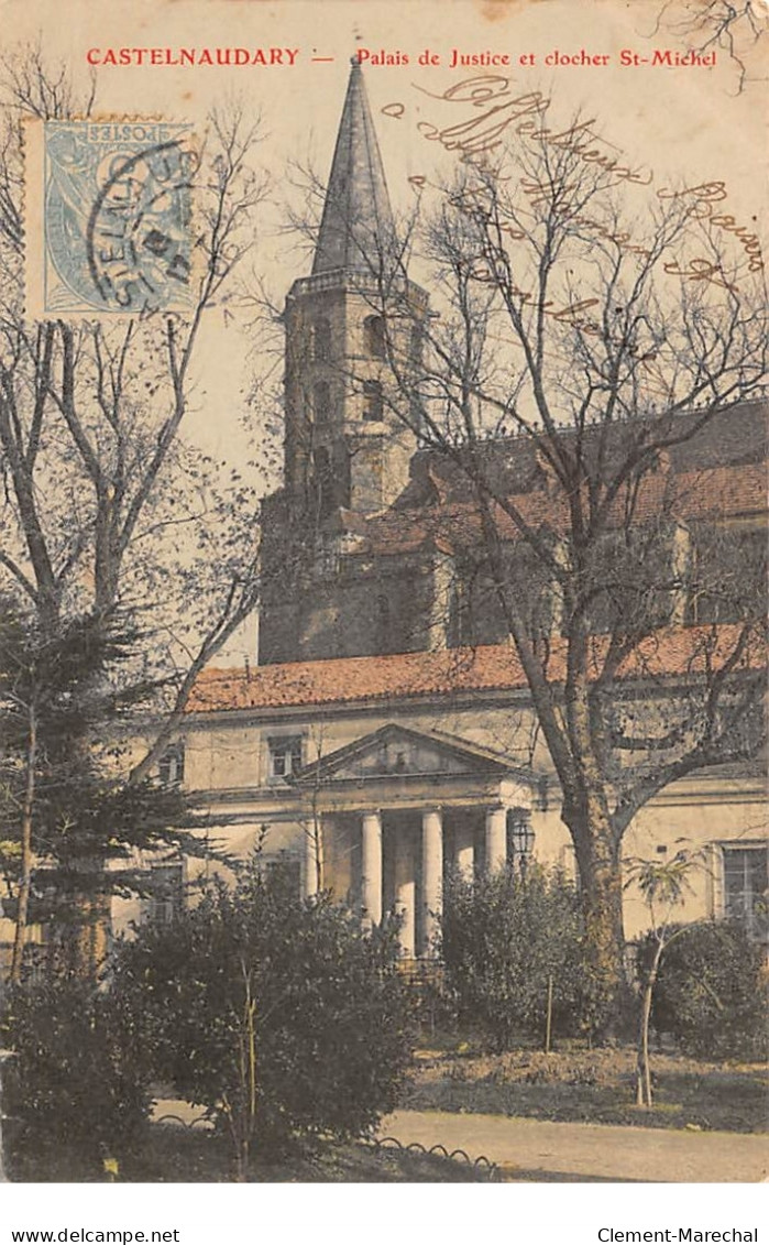 CASTELNAUDARY - Palais De Justice Et Clocher Saint Michel - Très Bon état - Castelnaudary