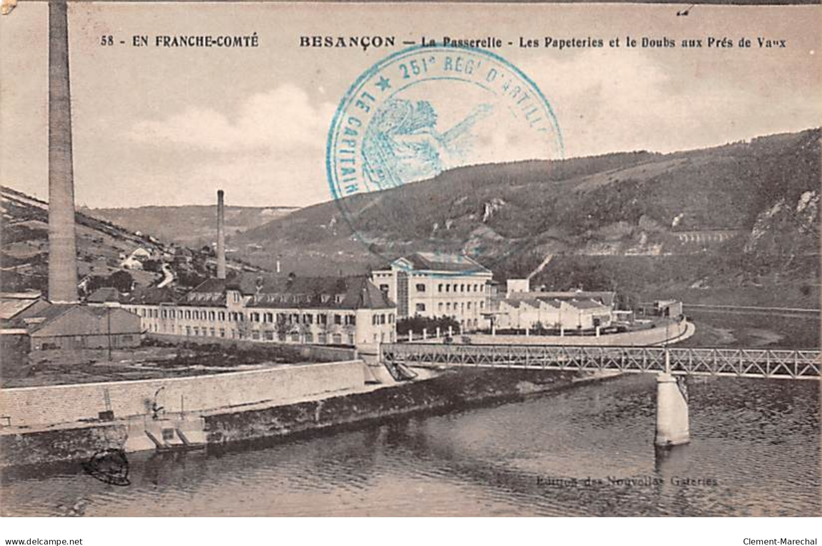 BESANCON - La Paserelle - Les Papeteries Et Le Doubs Aux Près De Vaux - Très Bon état - Besancon