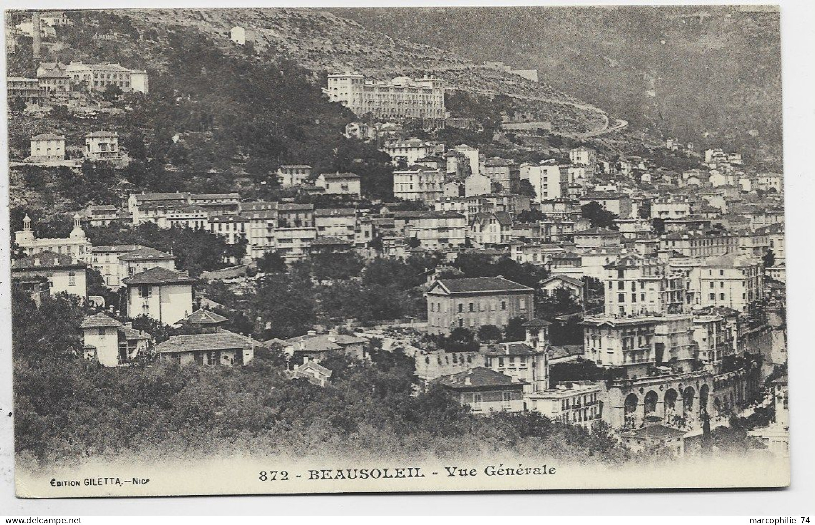 SEMEUSE 10C+5C NEUFS CARTE POSTEE LA CONDAMINE 19.11.1920 PRINC DE MONACO POUR NICE TAXE 10C - 1906-38 Semeuse Camée