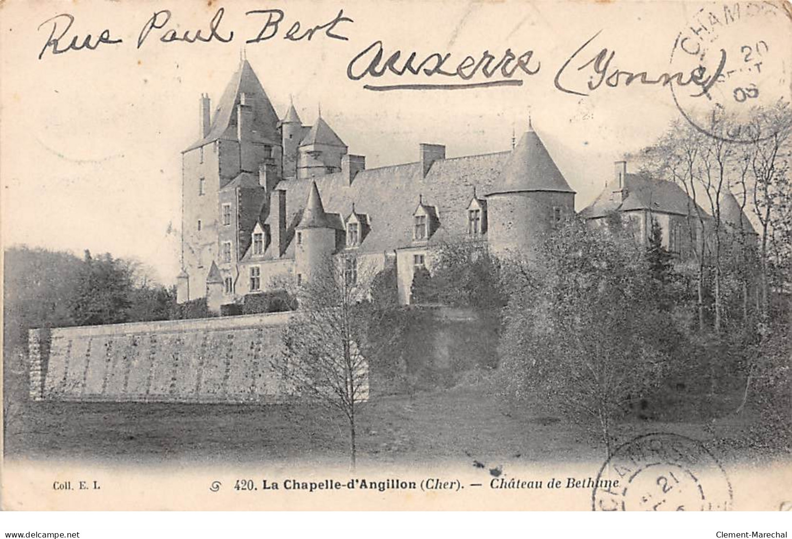 LA CHAPELLE D'ANGILLON - Château De Bethune - Très Bon état - Autres & Non Classés