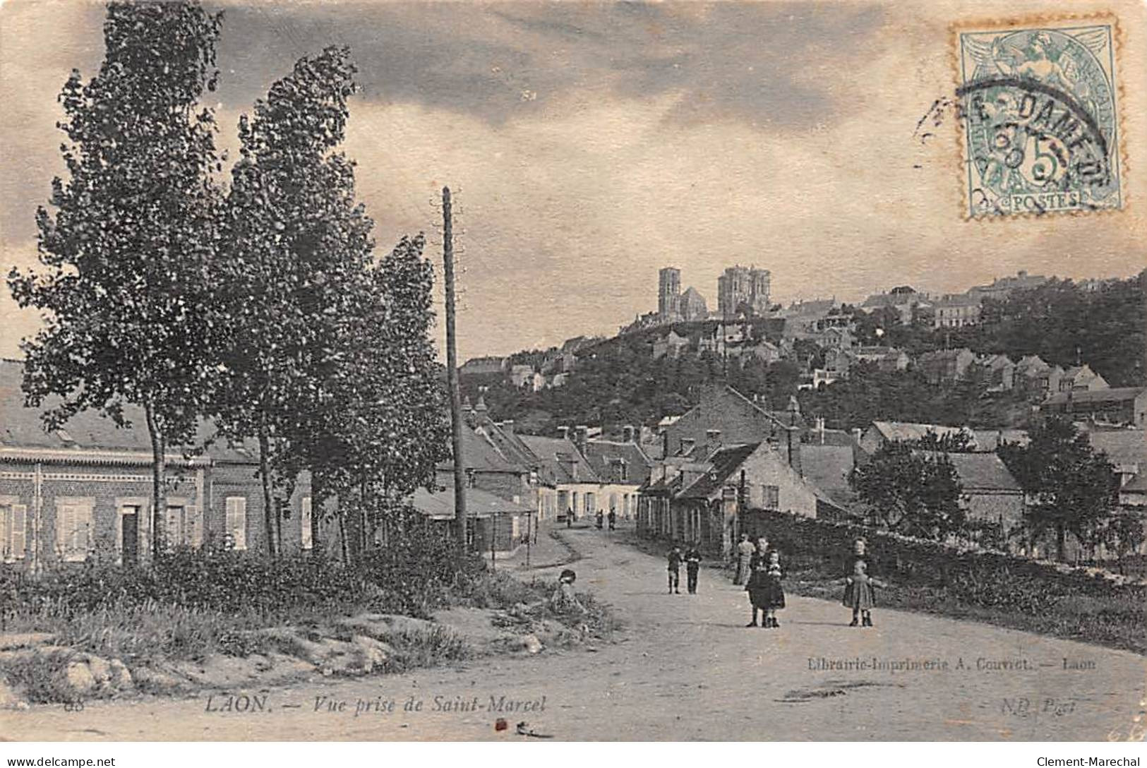 LAON - Vue Prise De Saint Marcel - état - Laon