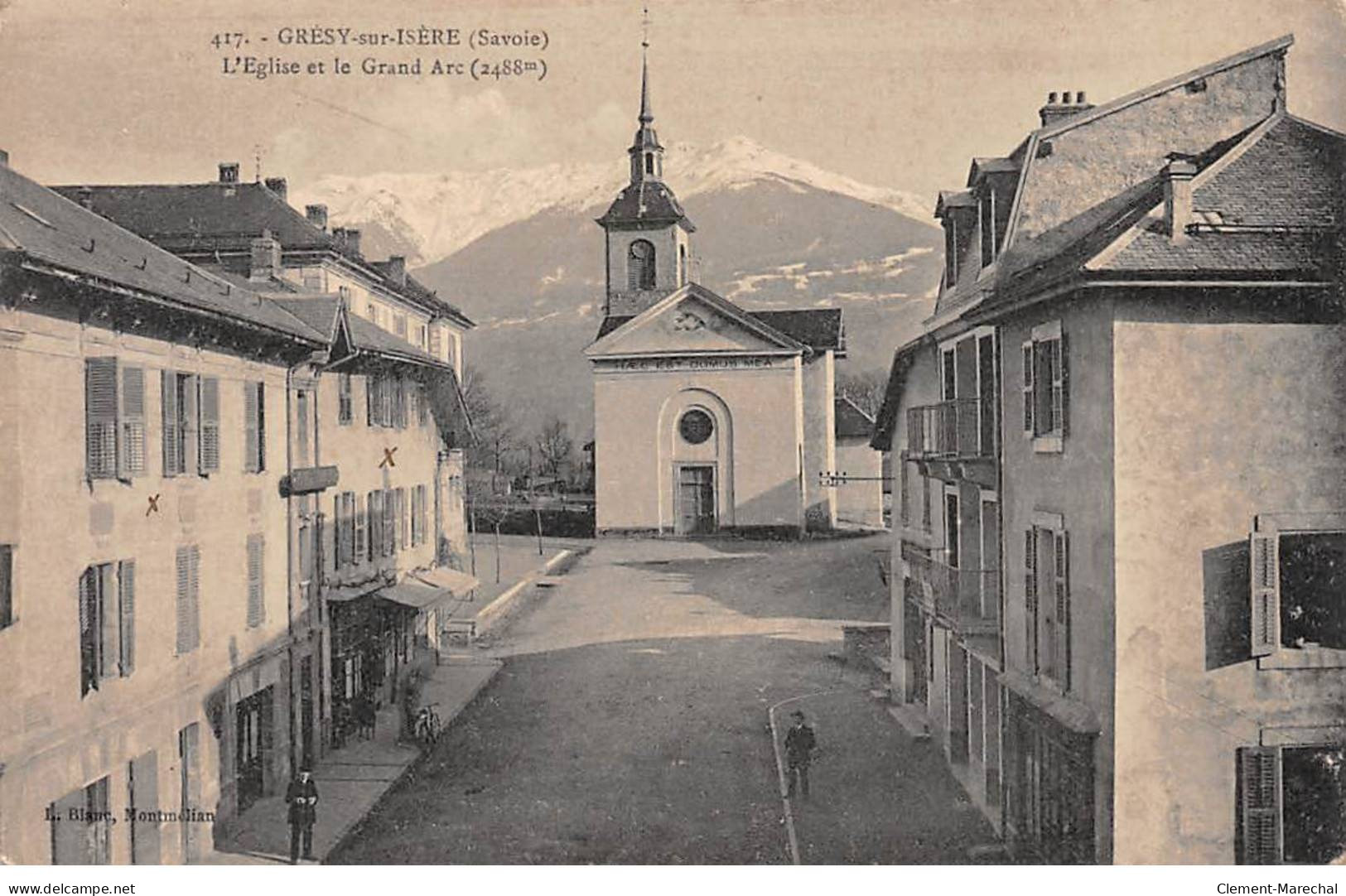 GRESY SUR ISERE - L'Eglise Et Le Grand Arc - Très Bon état - Gresy Sur Isere