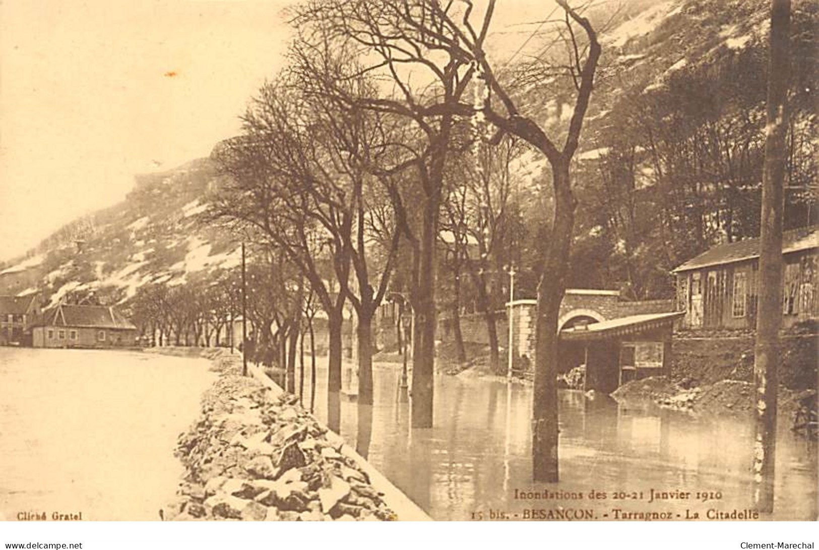 BESANCON - Inondations Des 20 21 Janvier 1910 - Tarragnoz - La Citadelle - Très Bon état - Sonstige & Ohne Zuordnung