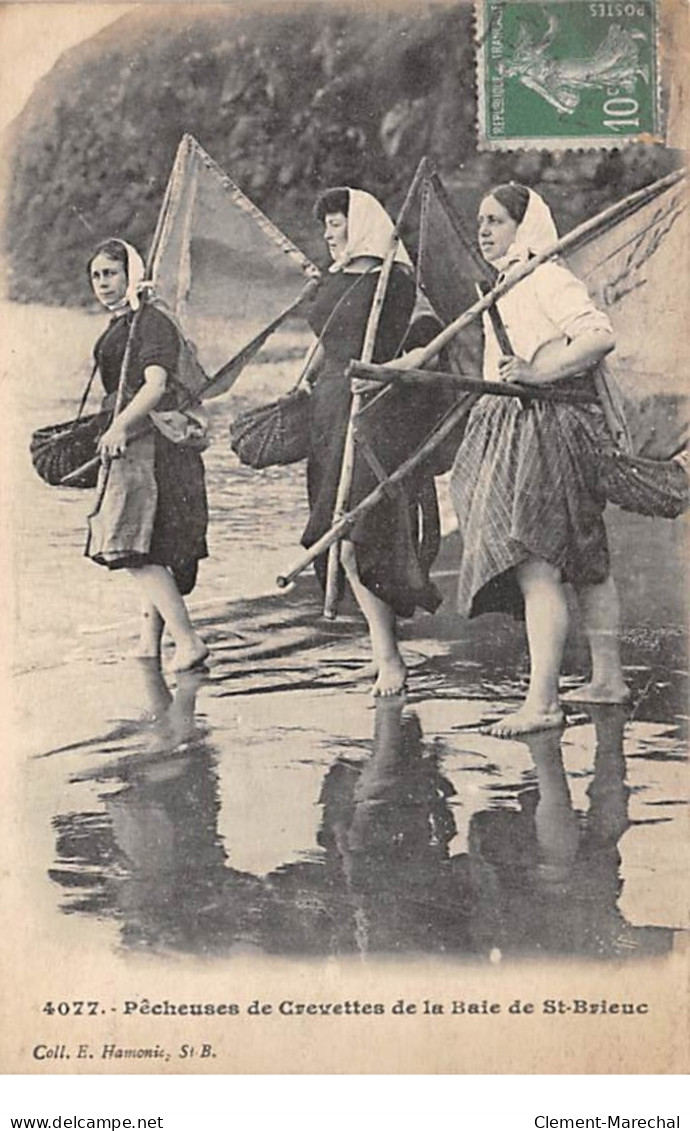 Pêcheuses De Crevettes De La Baie De SAINT BRIEUC - Très Bon état - Saint-Brieuc