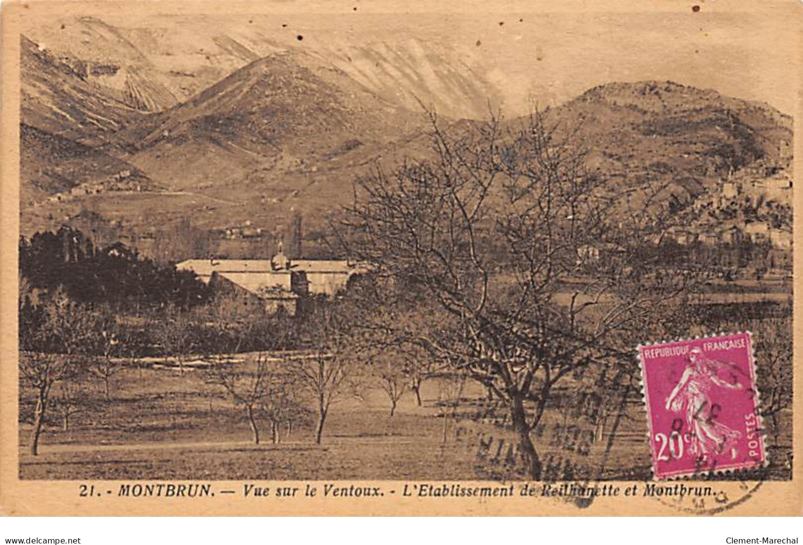 MONTBRUN - Vue Sur Le Ventoux - Très Bon état - Other & Unclassified