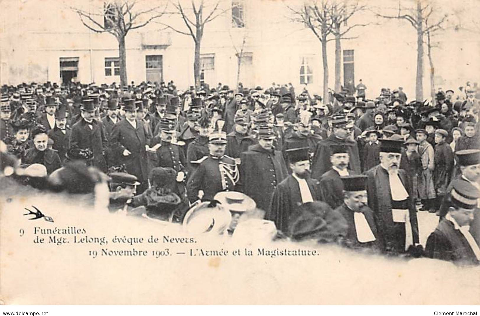 Funérailles De Mgr. Lelong, Evêque De NEVERS - 19 Novembre 1903 - L'Armée De La Magistrature - Très Bon état - Nevers