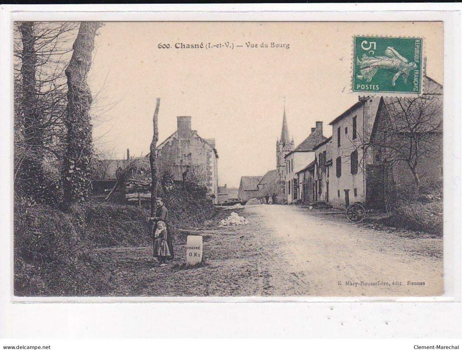 CHASNE : Vue Du Bourg - Très Bon état - Other & Unclassified