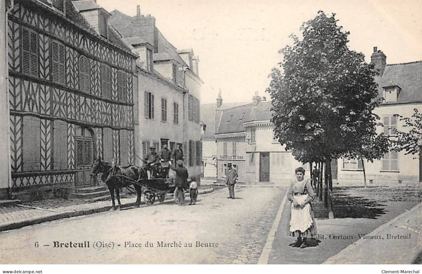 BRETEUIL - Place Du Marché Au Beurre - Très Bon état - Breteuil