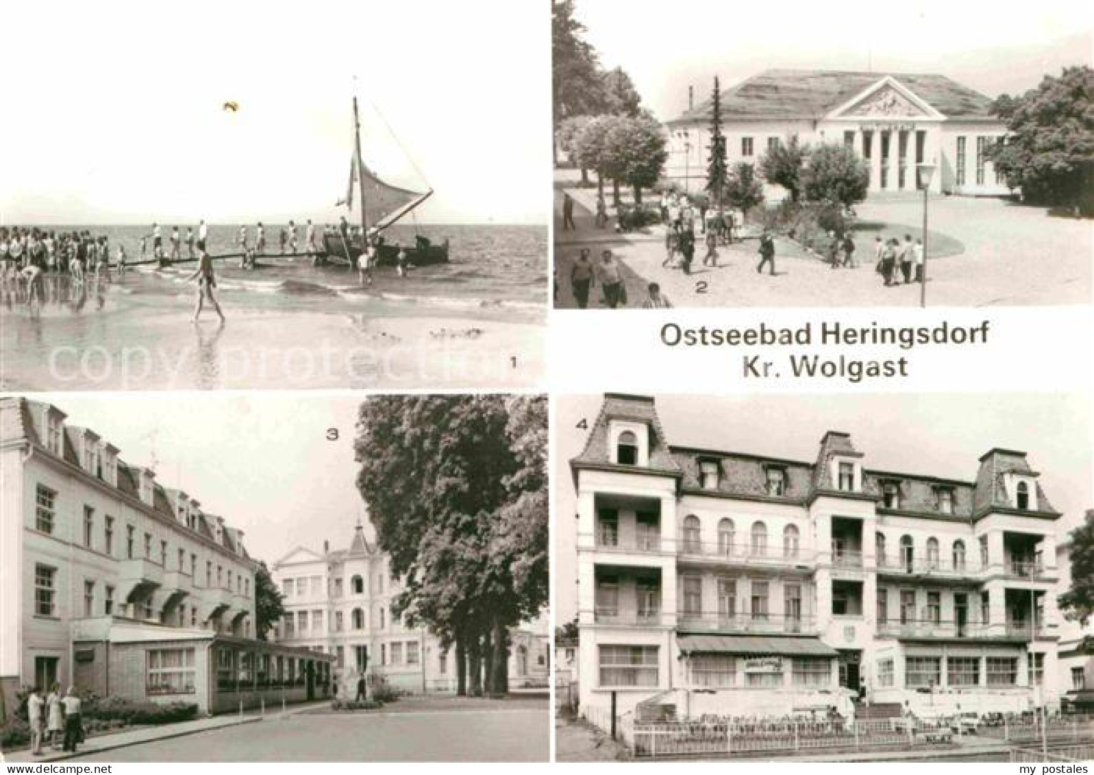 72636311 Heringsdorf Ostseebad Usedom Strand Kulturhaus Markt Erholungsheim Gius - Other & Unclassified