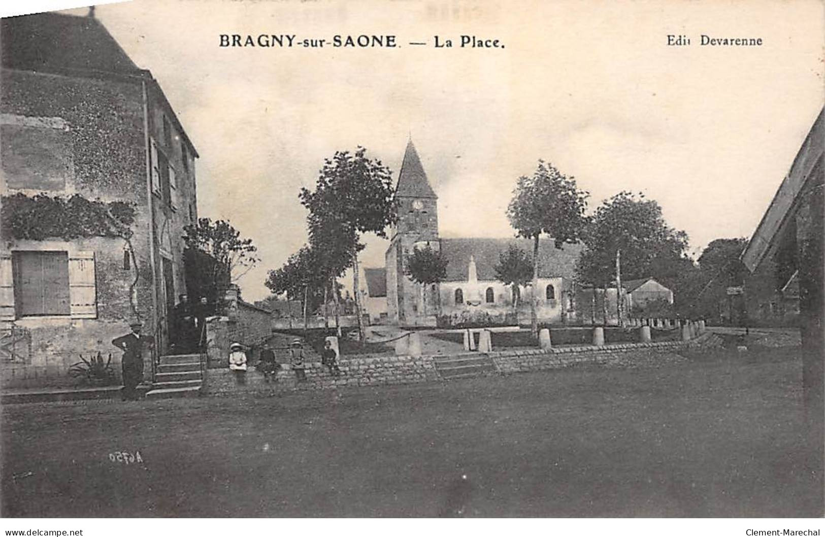 BRAGNY SUR SAONE - La Place - Très Bon état - Otros & Sin Clasificación