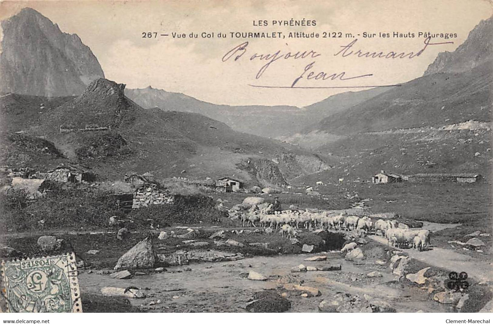 Vue Du Col Du Tourmalet - Sur Les Hauts Pâturages - Très Bon état - Other & Unclassified