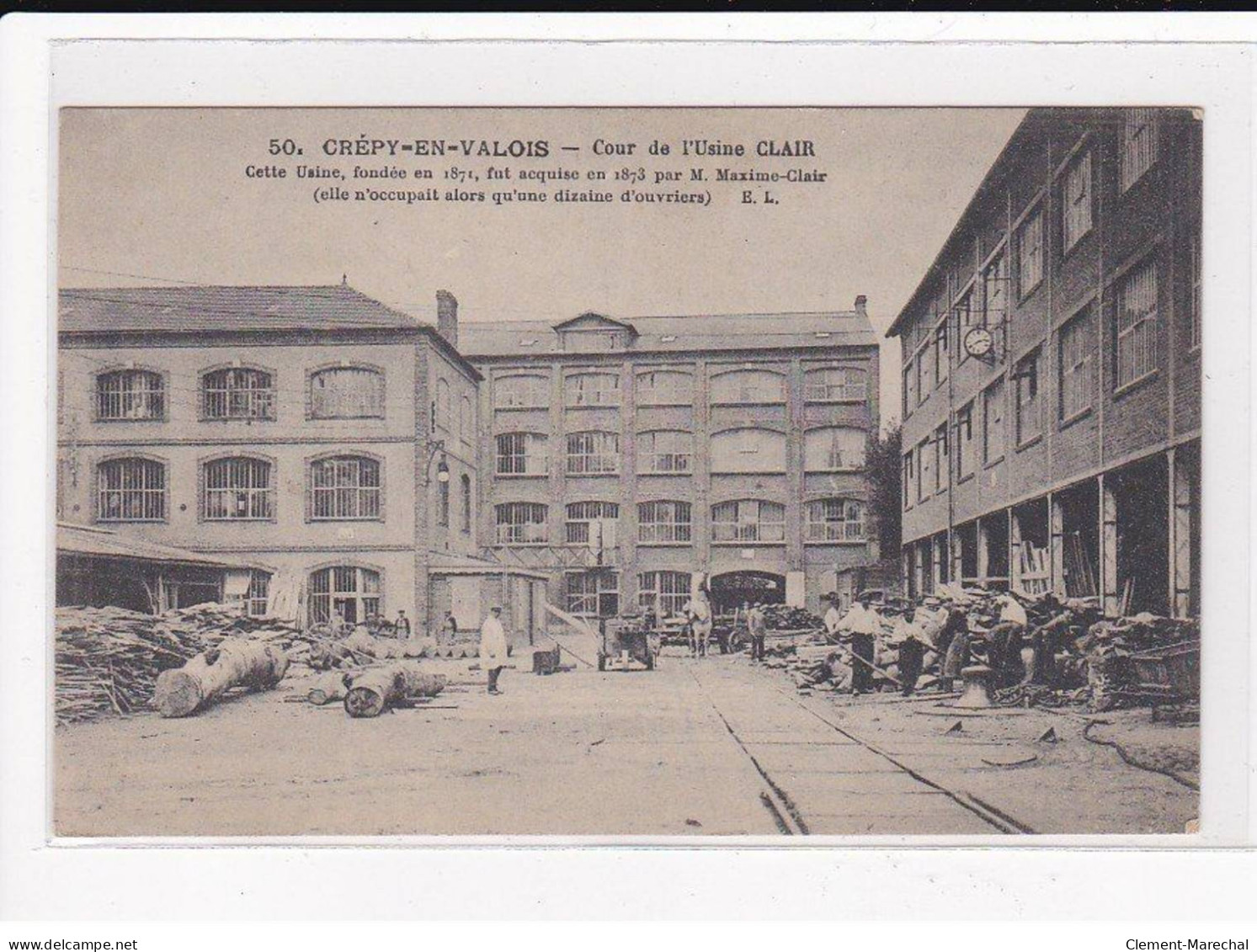 CREPY-EN-VALOIS : Cour De L'Usine CLAIR - Très Bon état - Crepy En Valois