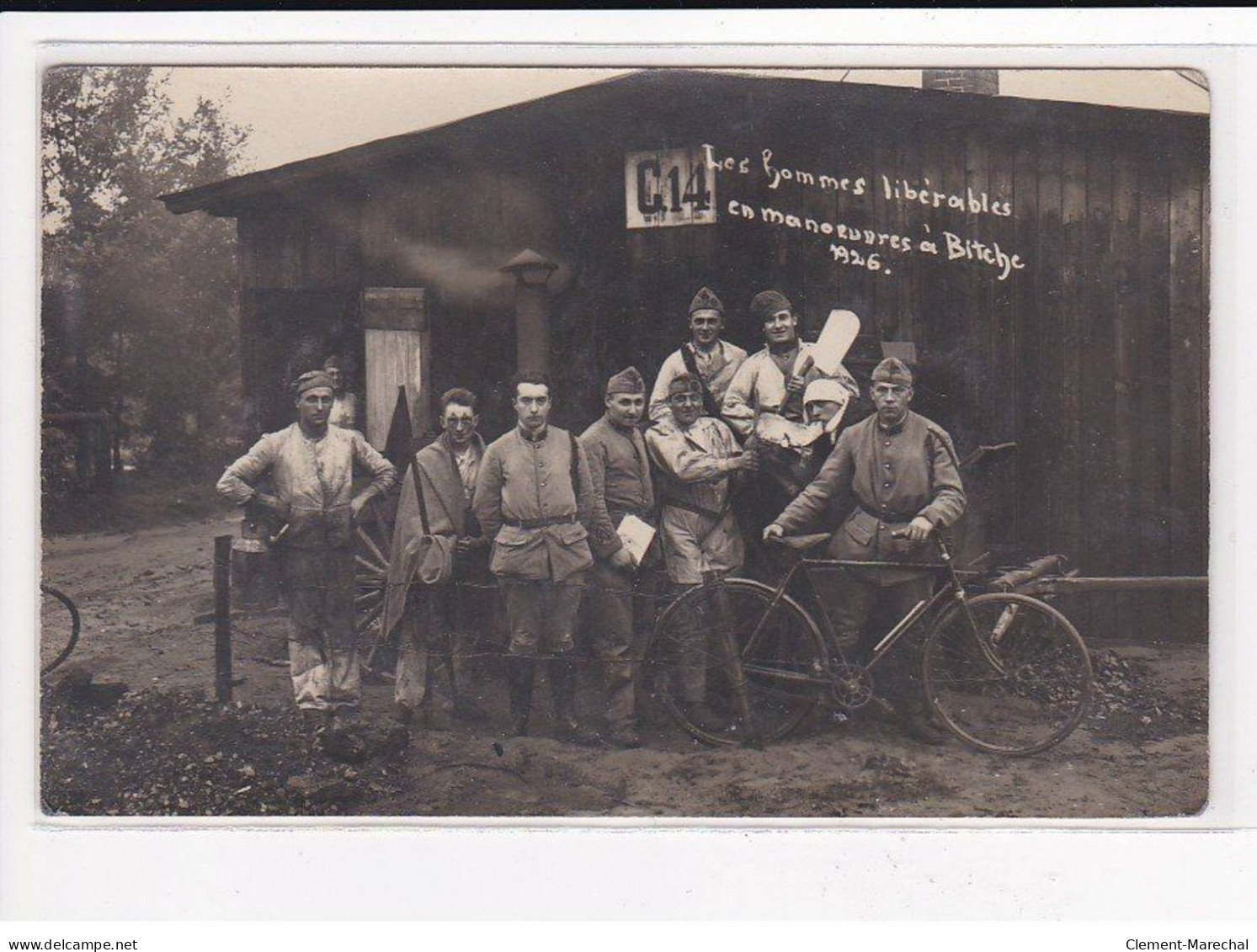 BITCHE : Les Hommes Libérables En Manoeuvre, 1926, Militaires - Très Bon état - Bitche