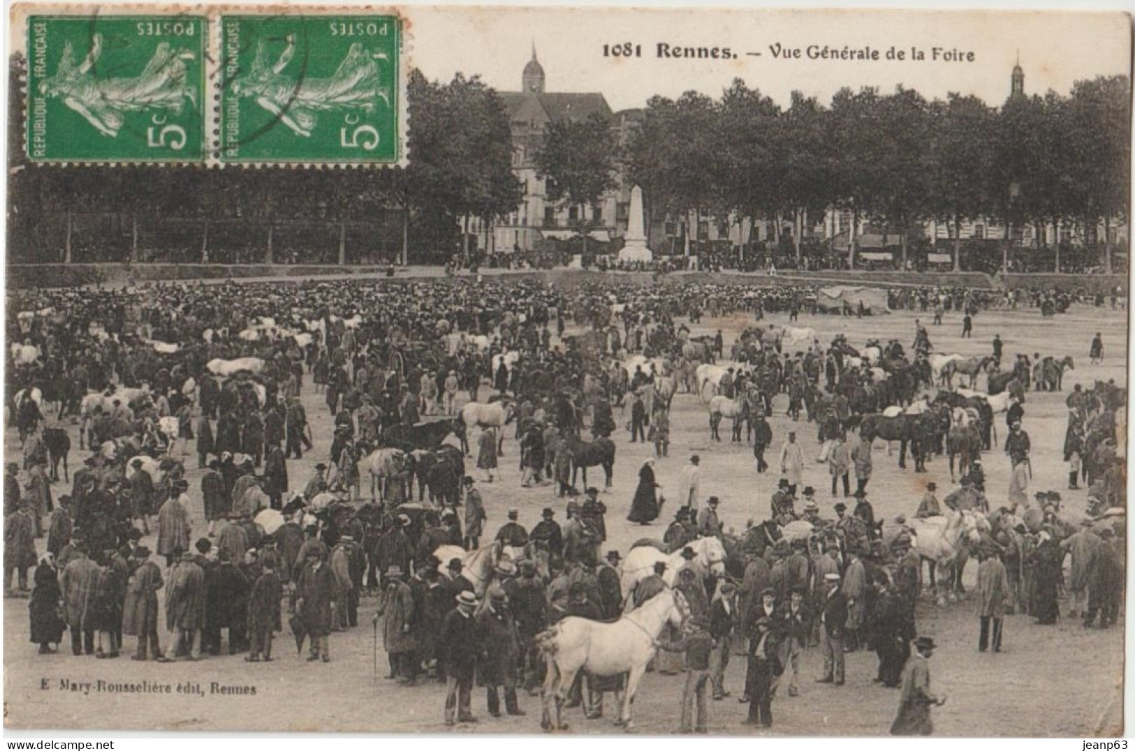 1081 RENNES. - Vue Générale De La Foire - Rennes