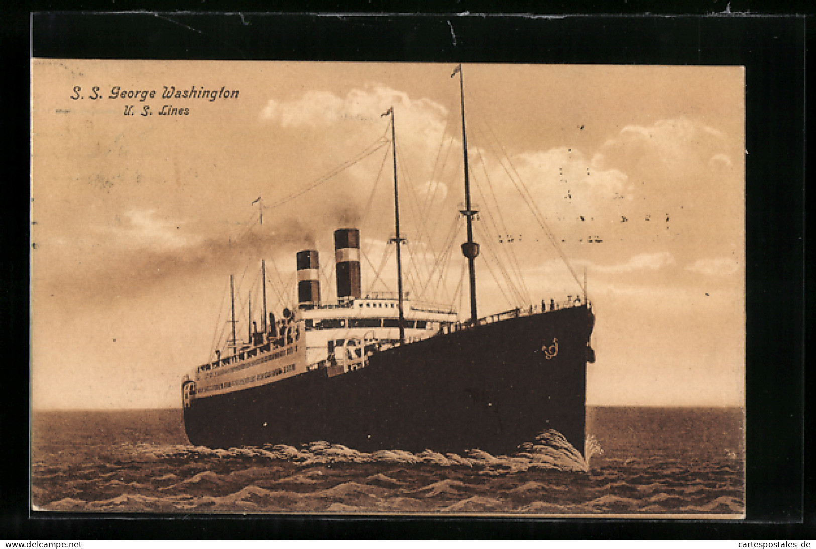 AK Passagierschiff SS George Washington  - Piroscafi
