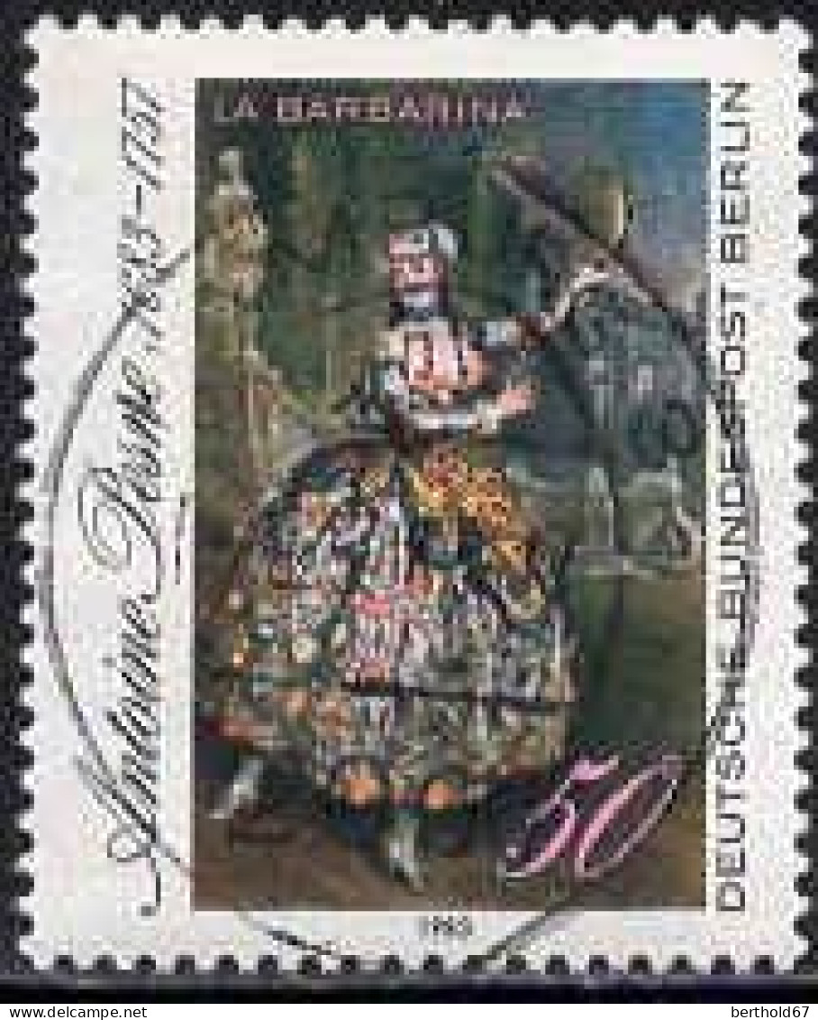 Berlin Poste Obl Yv:661 Mi:700 Antoine Pesne La Barbarina (Beau Cachet Rond) - Used Stamps