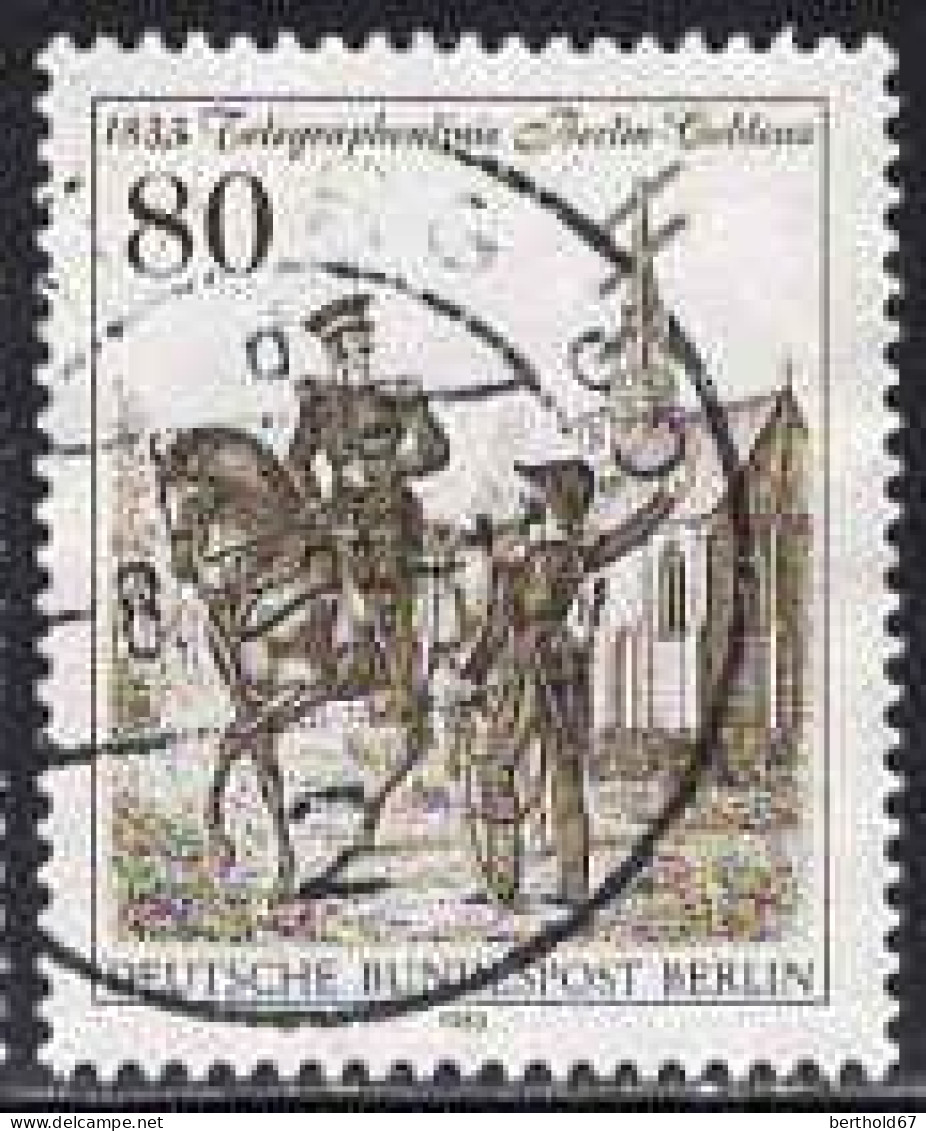 Berlin Poste Obl Yv:654 Mi:693 Telegraphenlinie Berlin-Koblenz (Beau Cachet Rond) - Used Stamps