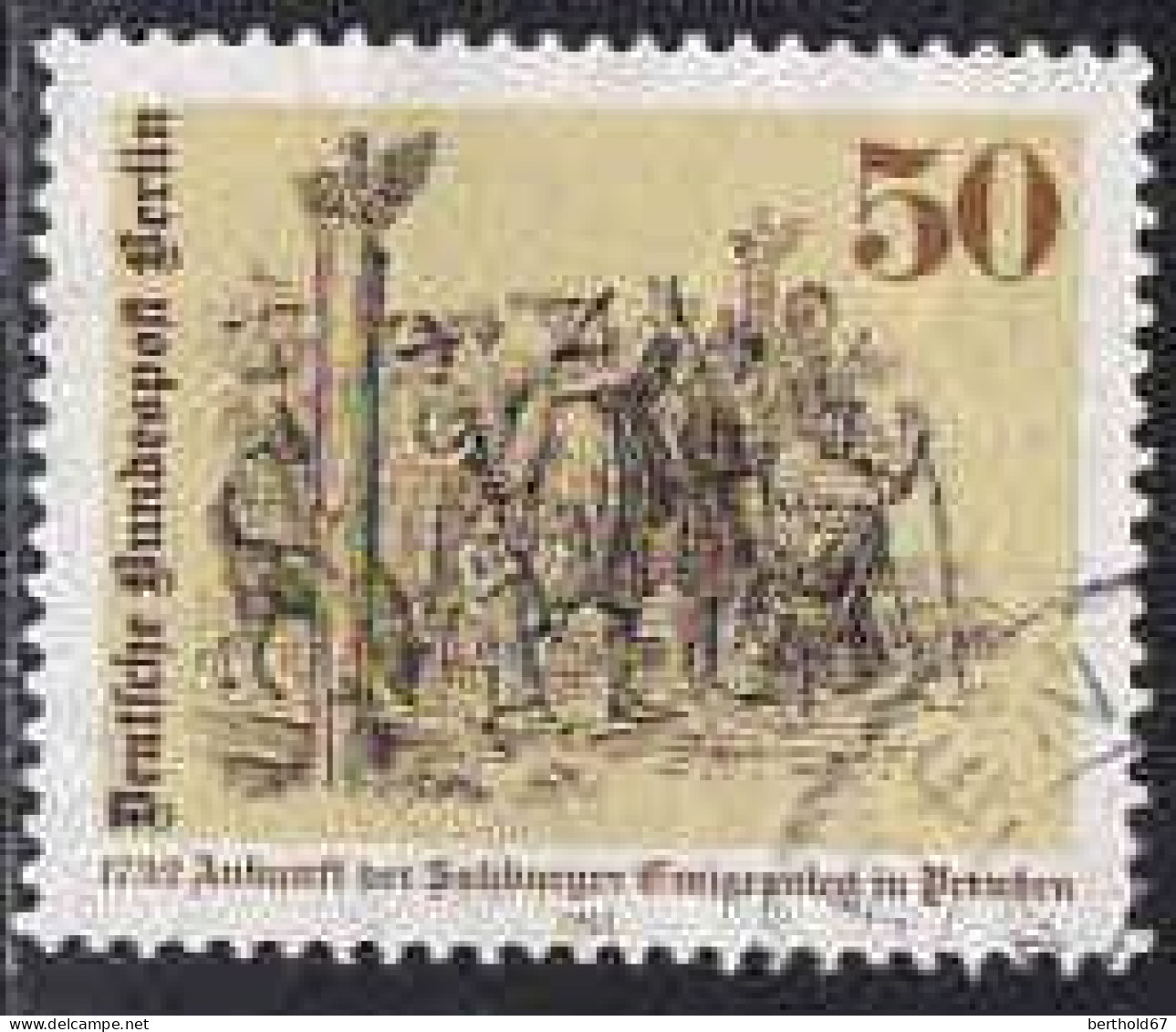 Berlin Poste Obl Yv:628 Mi:667 Ankunft Der Salzburger Emigranten In Preußen (cachet Rond) - Used Stamps