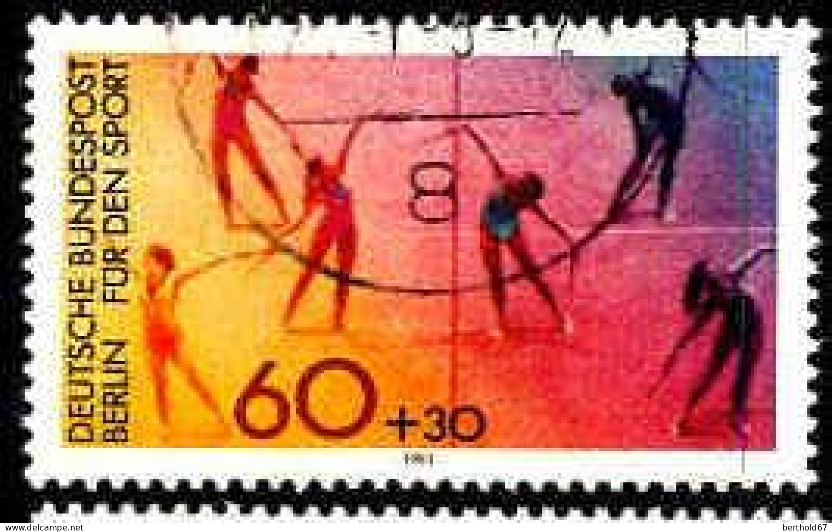 Berlin Poste Obl Yv:606 Mi:645 Danse Rythmique Féminine (Beau Cachet Rond) - Oblitérés