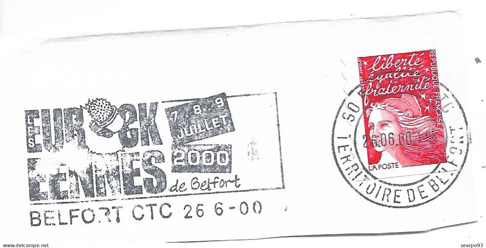 FRANCE. POSTMARK. BELFORT 2000 - 1961-....