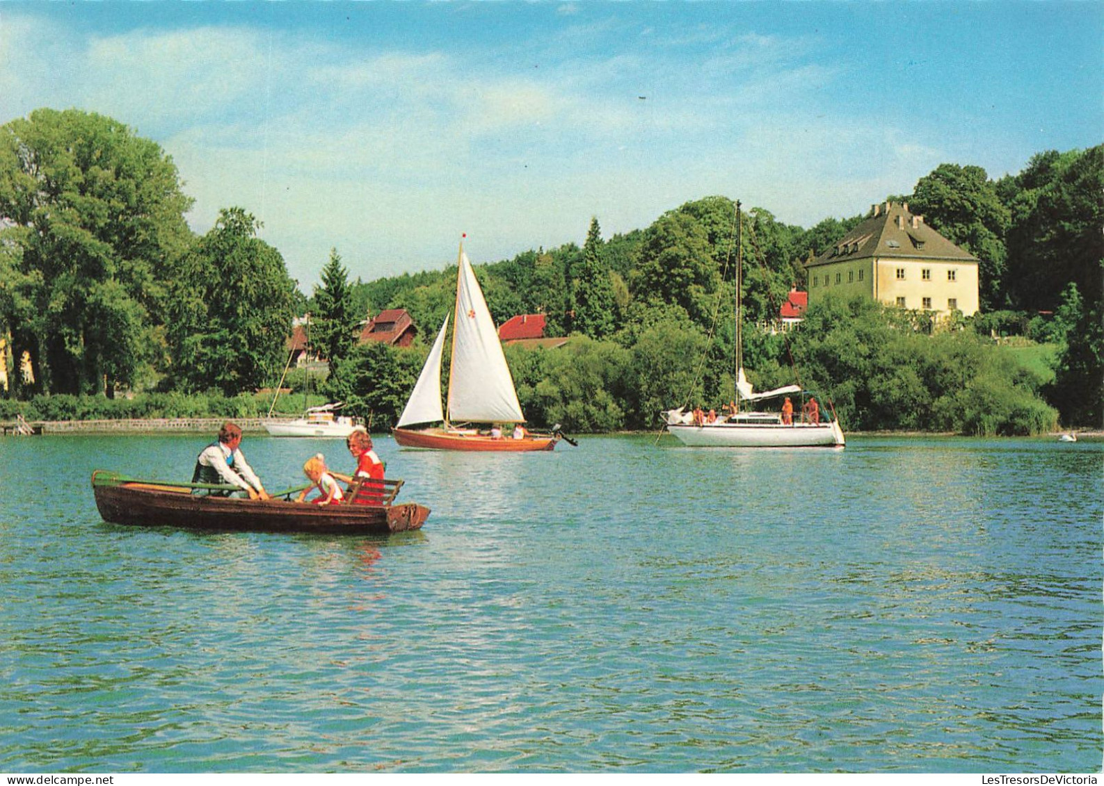 ALLEMAGNE -Starnberg - Starnberger See Mit Blick Auf Schloss Berg - Animé - Colorisé - Carte Postale - Starnberg