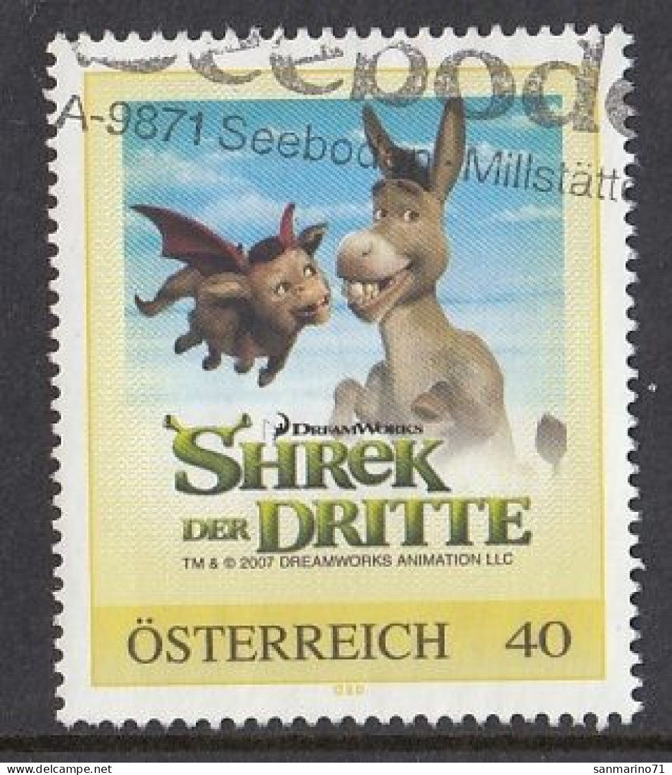 AUSTRIA 40,personal,used,hinged,Shrek - Sellos Privados