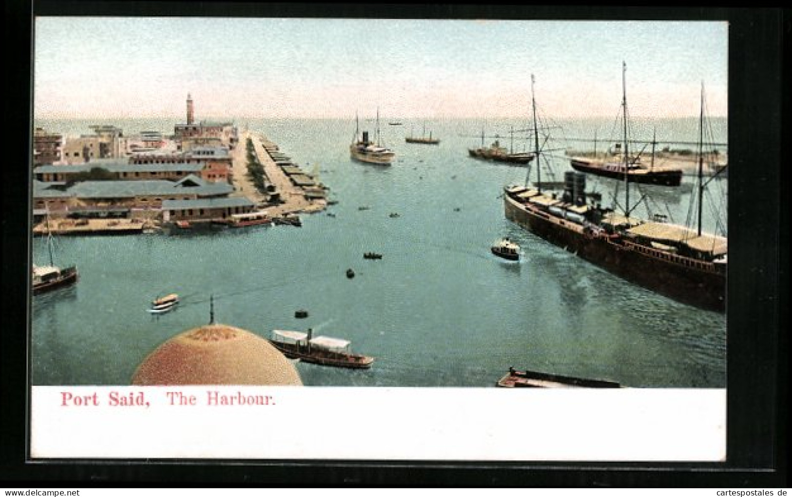 AK Port Said, The Harbour  - Autres & Non Classés