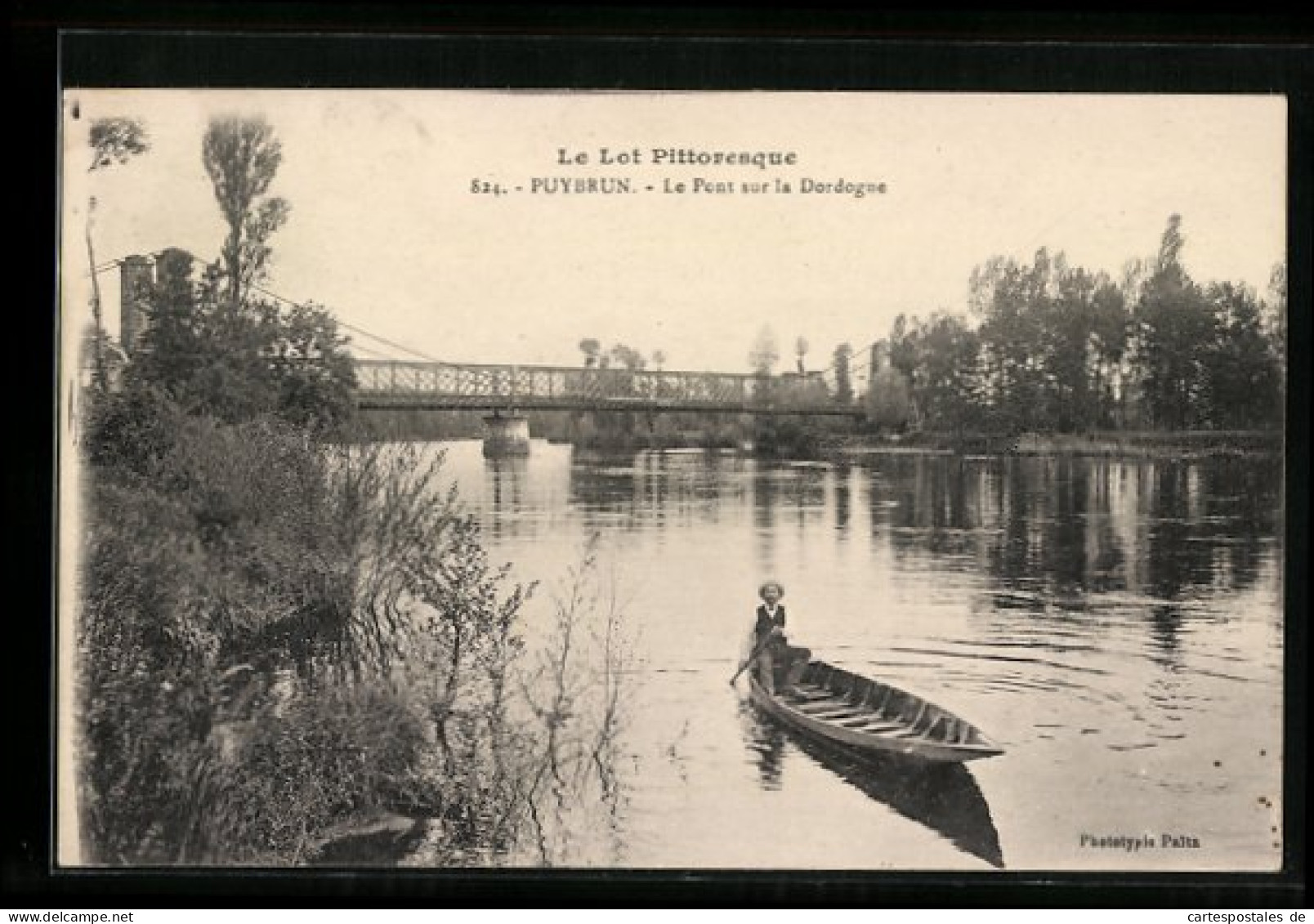 CPA Puybrun, Le Pont Sur La Dordogne  - Sonstige & Ohne Zuordnung