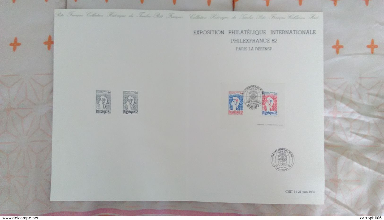 - Document Premier Jour Bloc PHILEXFRANCE 82 - EXPOSITION PHILATÉLIQUE INTERNATIONALE  PARIS 11.6.1982 - - Expositions Philatéliques