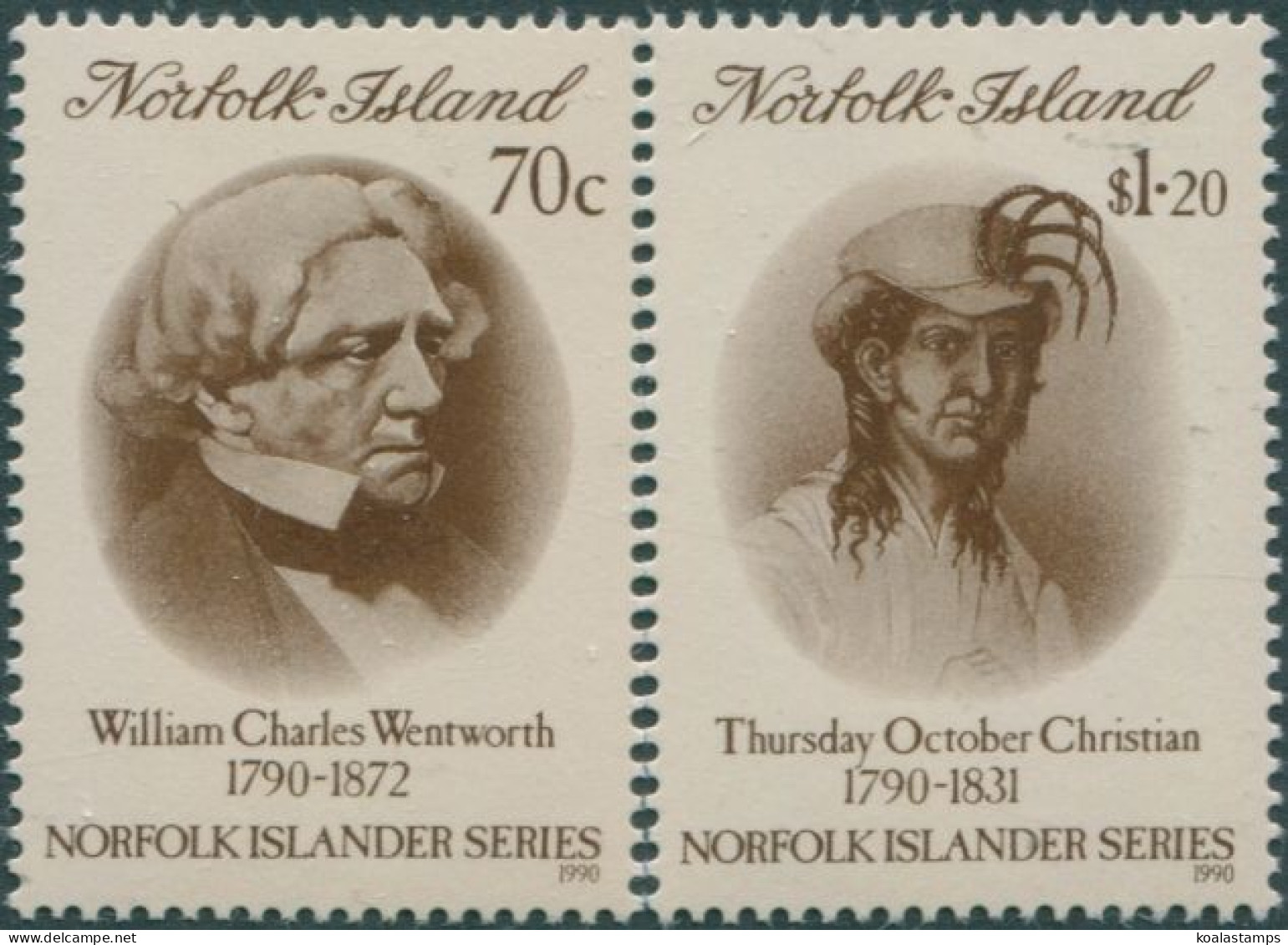 Norfolk Island 1990 SG503-504 Islanders Set MNH - Norfolk Eiland