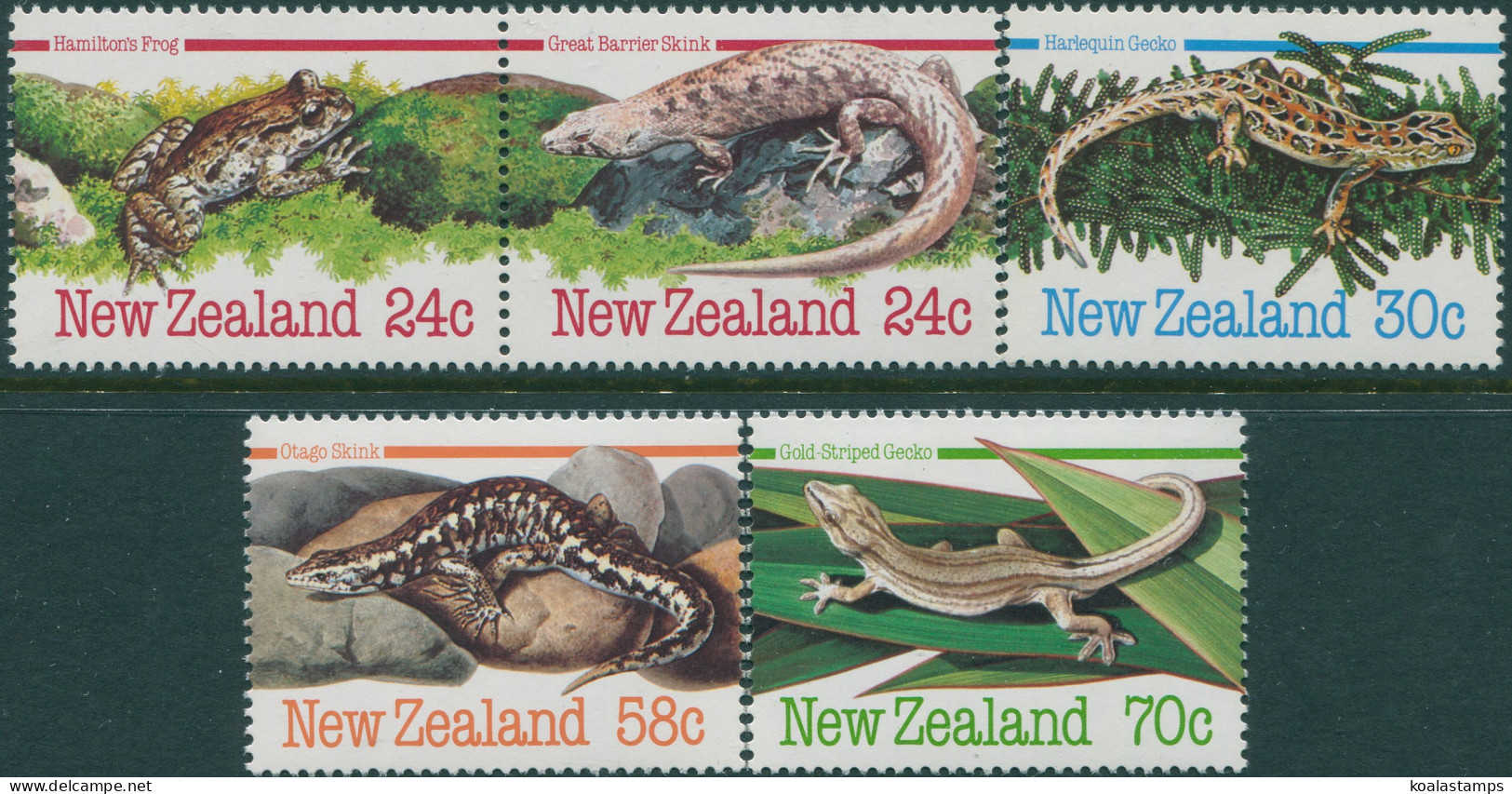 New Zealand 1984 SG1340-1344 Endangered Animals Set MNH - Autres & Non Classés