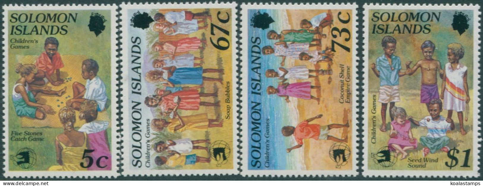Solomon Islands 1989 SG657-660 Childrens Games Set MNH - Salomon (Iles 1978-...)