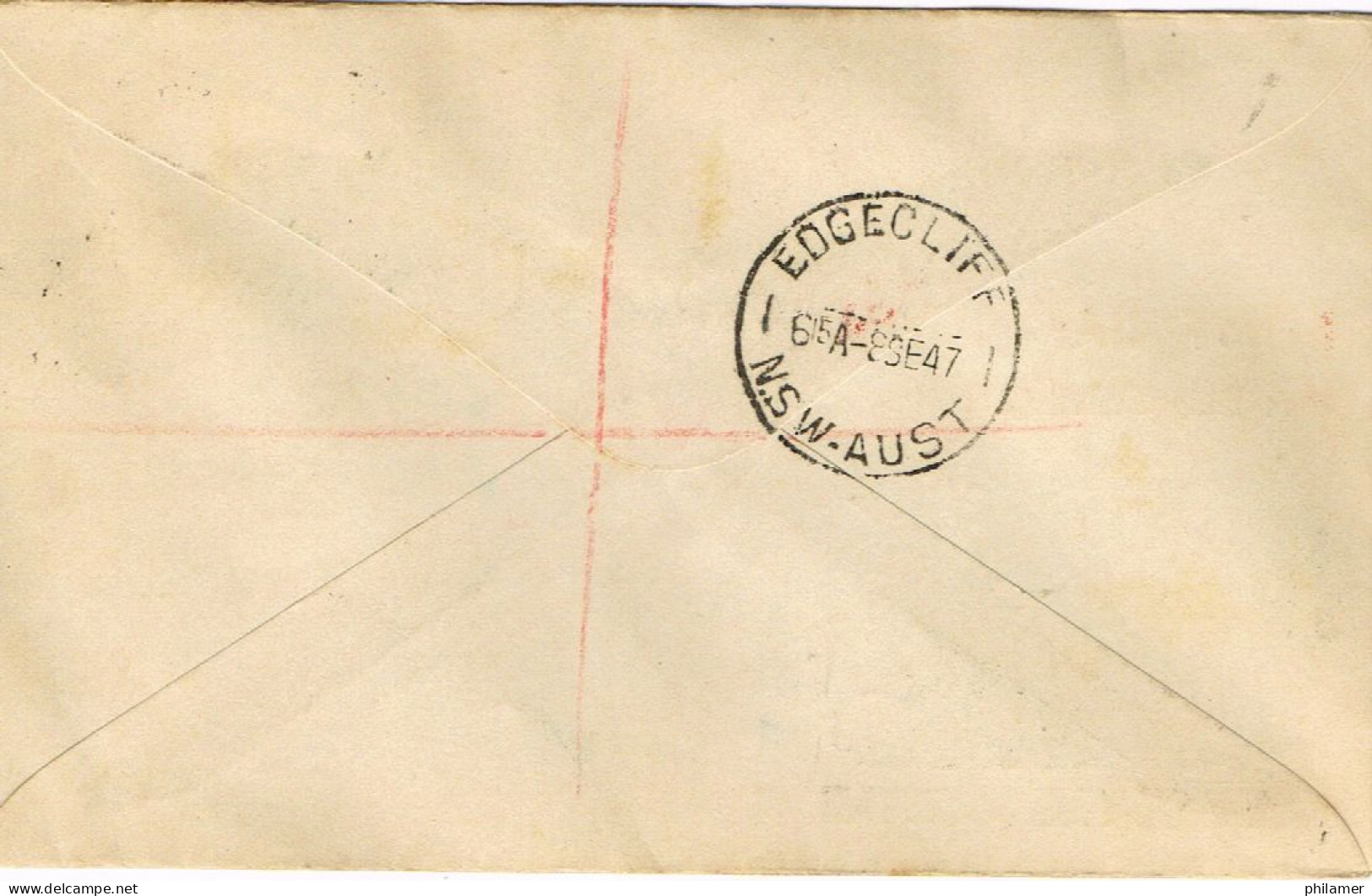 AUSTRALIE AUSTRALIA RECOMMANDE FDC PREMIER JOUR 150 ANNIVERSARY CITY NEWCASTLE 1947 BE - Lettres & Documents