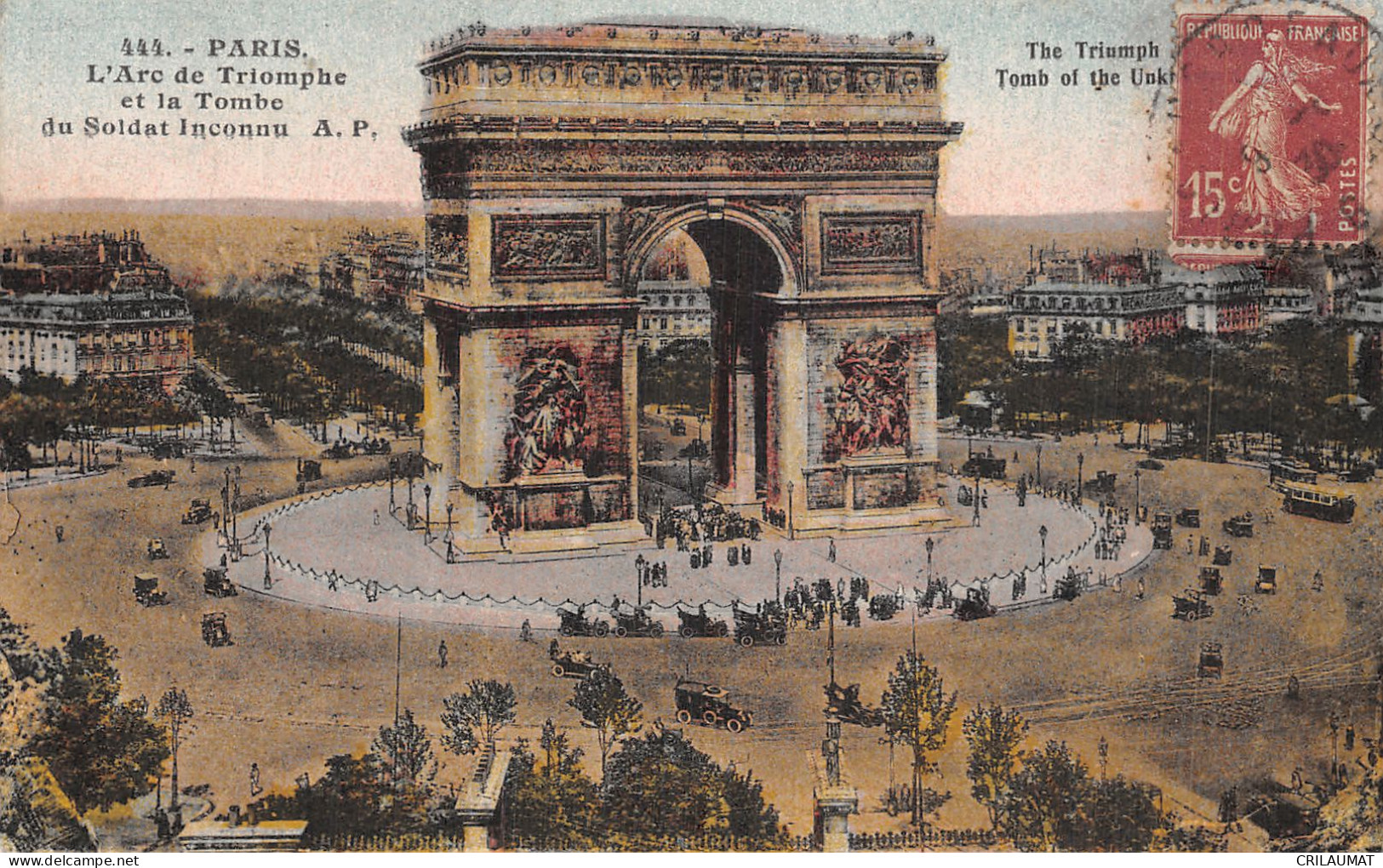 75-PARIS ARC DE TRIOMPHE-N°T5158-A/0061 - Arc De Triomphe