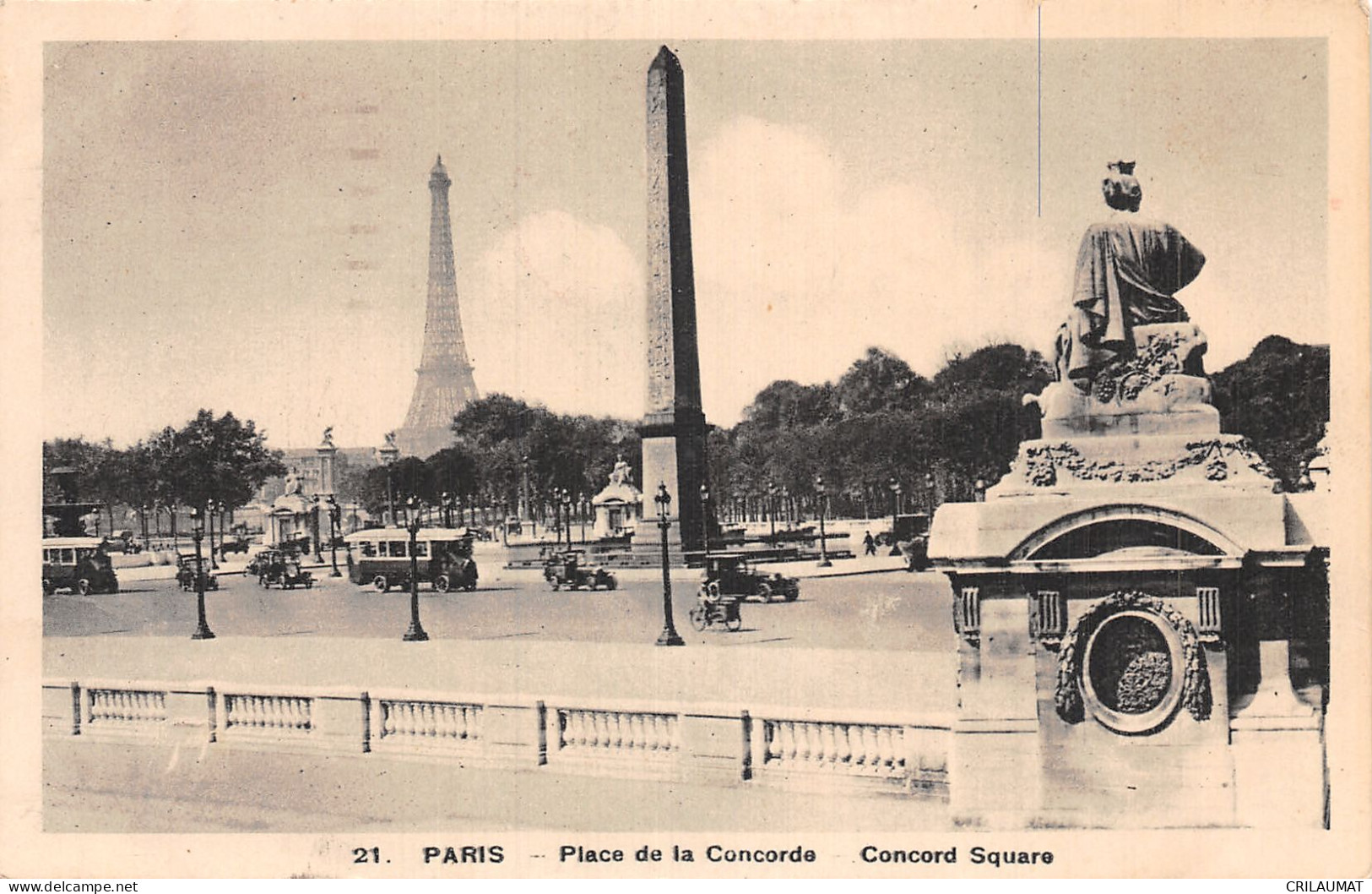 75-PARIS PLACE DE LA CONCORDE-N°T5158-A/0039 - Sonstige & Ohne Zuordnung